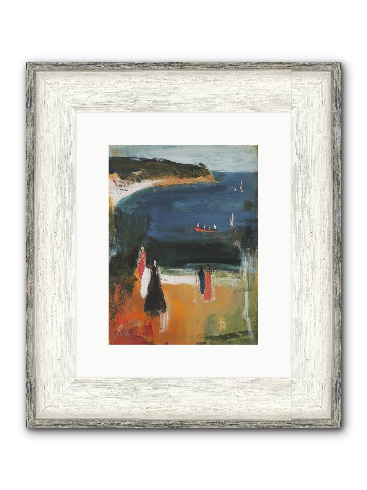 Tides Of Enchantment Framed Print - Driftwood White 9x12