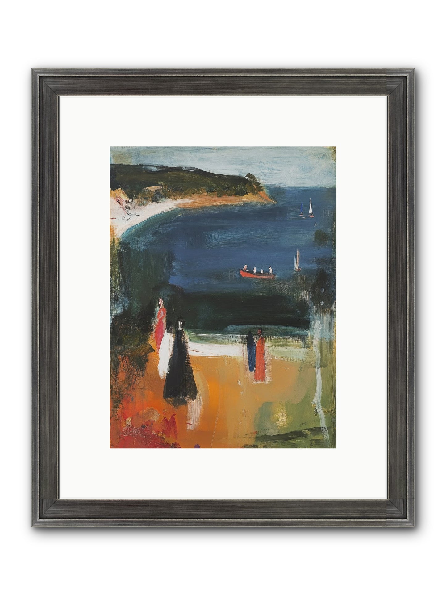 Tides Of Enchantment Framed Print - Slimwoods Black/Silver 9x12