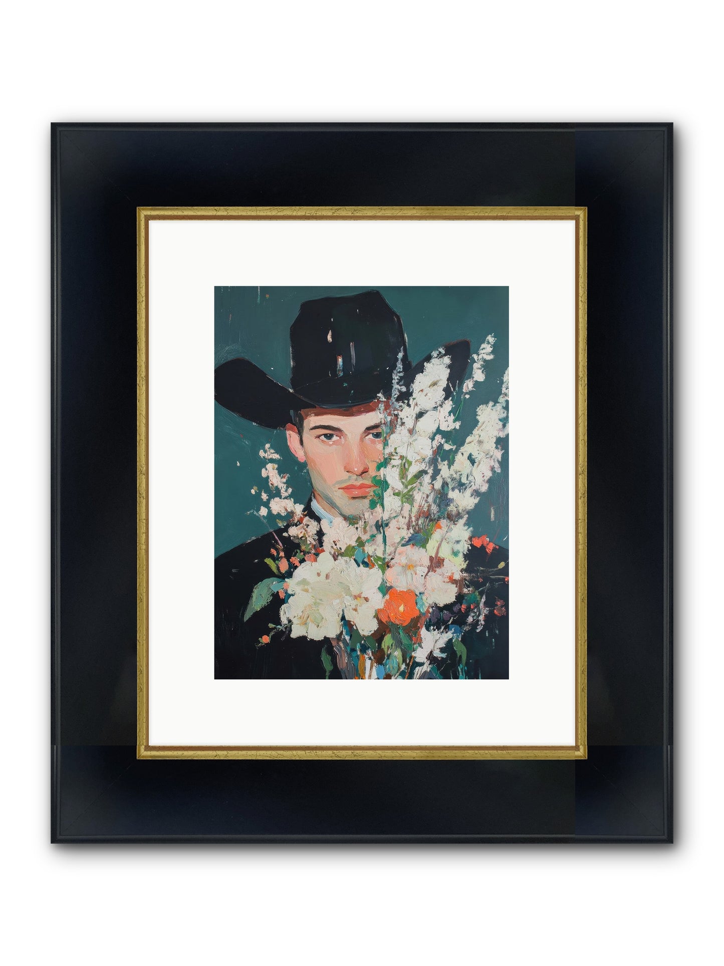 Timber Line Trance Framed Print - Wide Black w/Gold 9x12