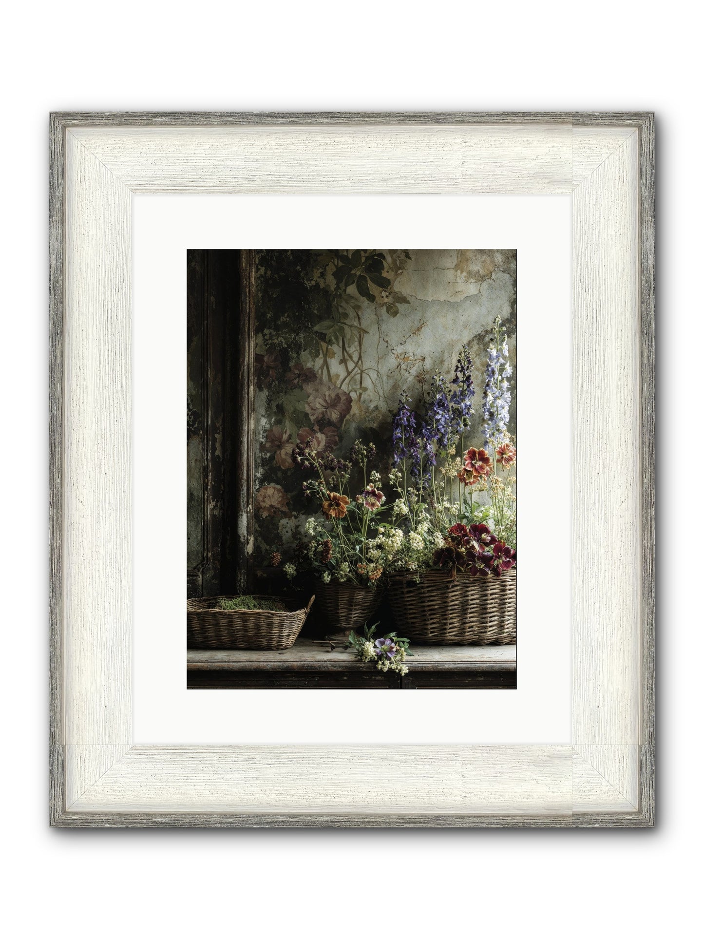 Time Belongs To Us Framed Print - Driftwood White 12x16