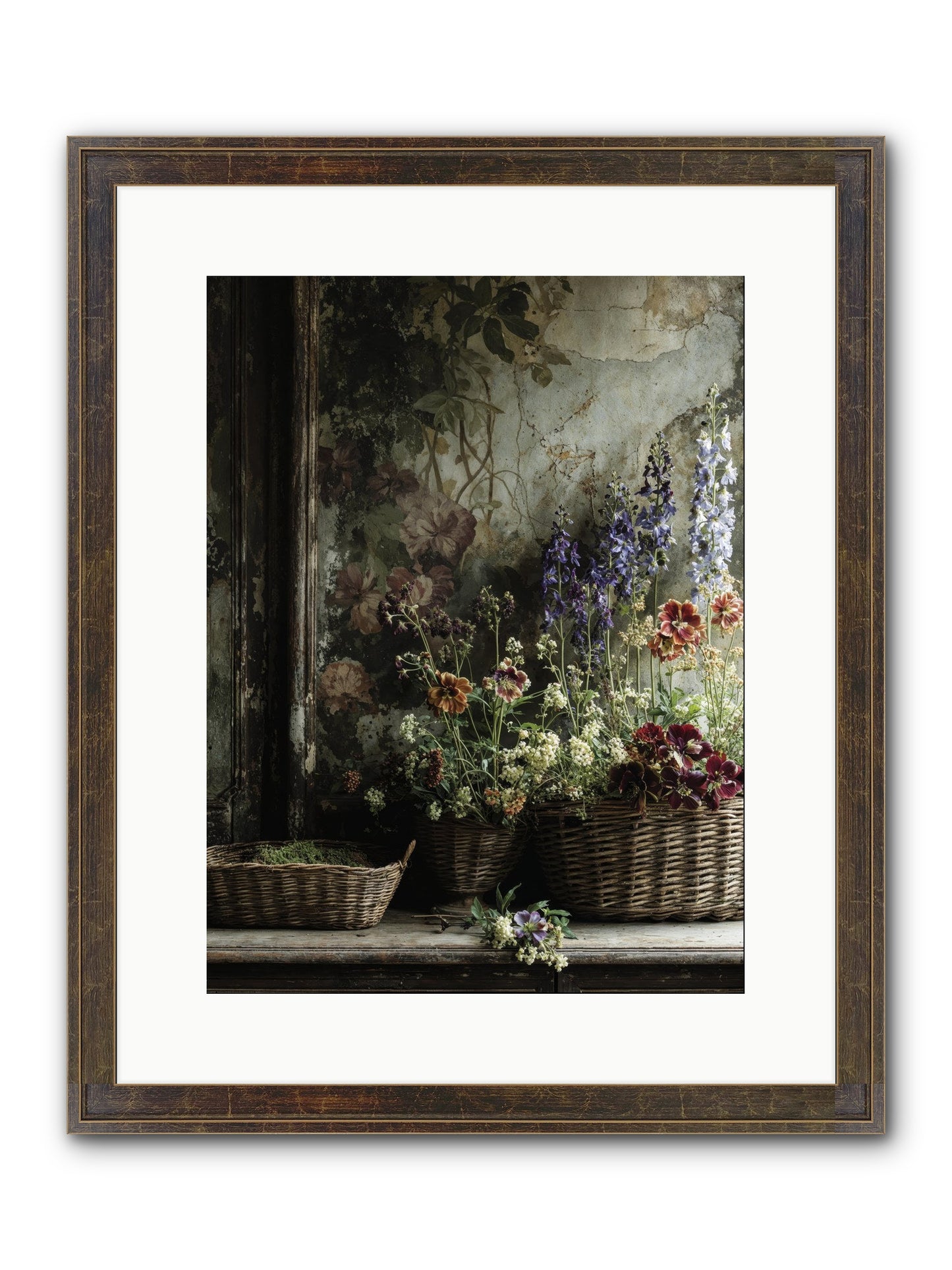 Time Belongs To Us Framed Print - Slimwoods Black/Gold 12x16