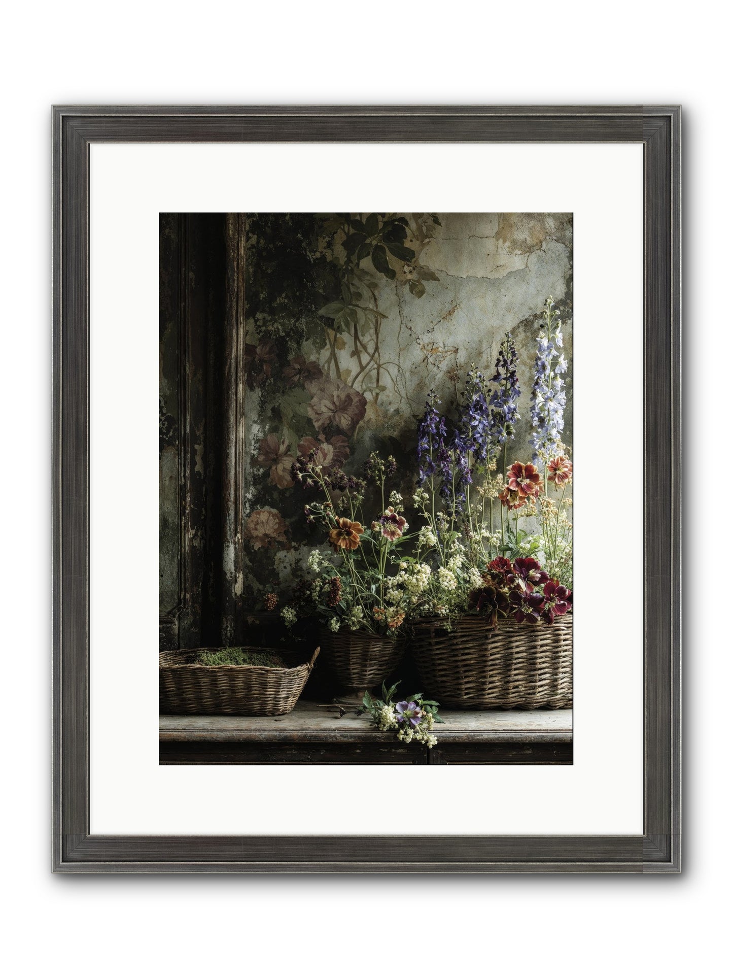 Time Belongs To Us Framed Print - Slimwoods Black/Silver 12x16