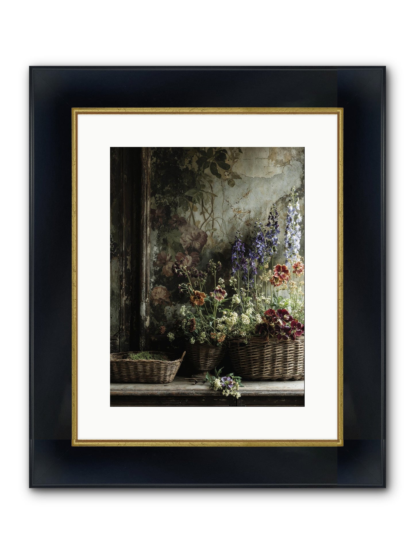 Time Belongs To Us Framed Print - Wide Black w/Gold 12x16