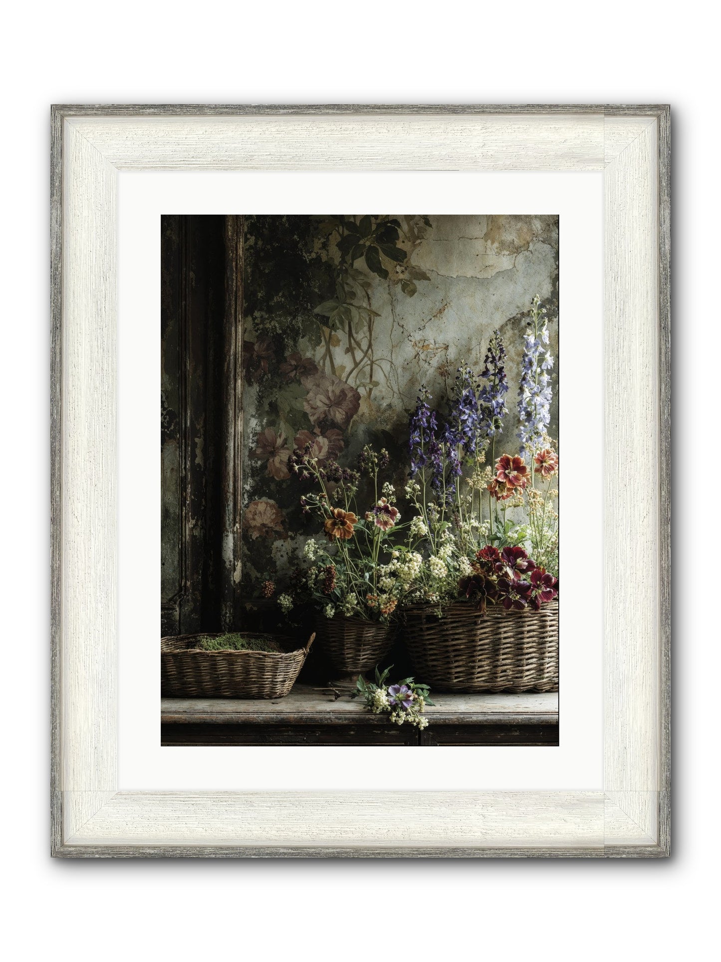 Time Belongs To Us Framed Print - Driftwood White 18x24