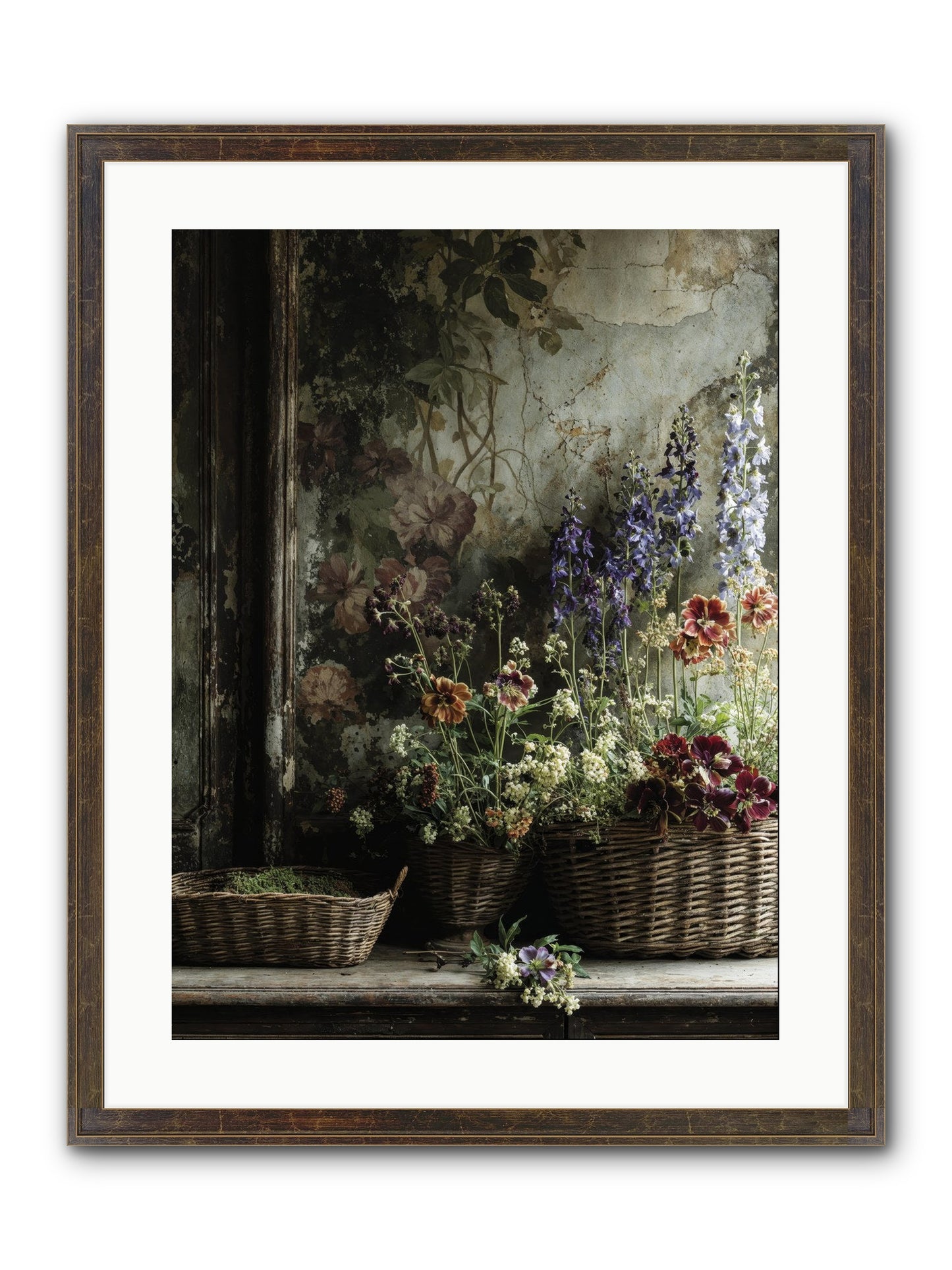 Time Belongs To Us Framed Print - Slimwoods Black/Gold 18x24