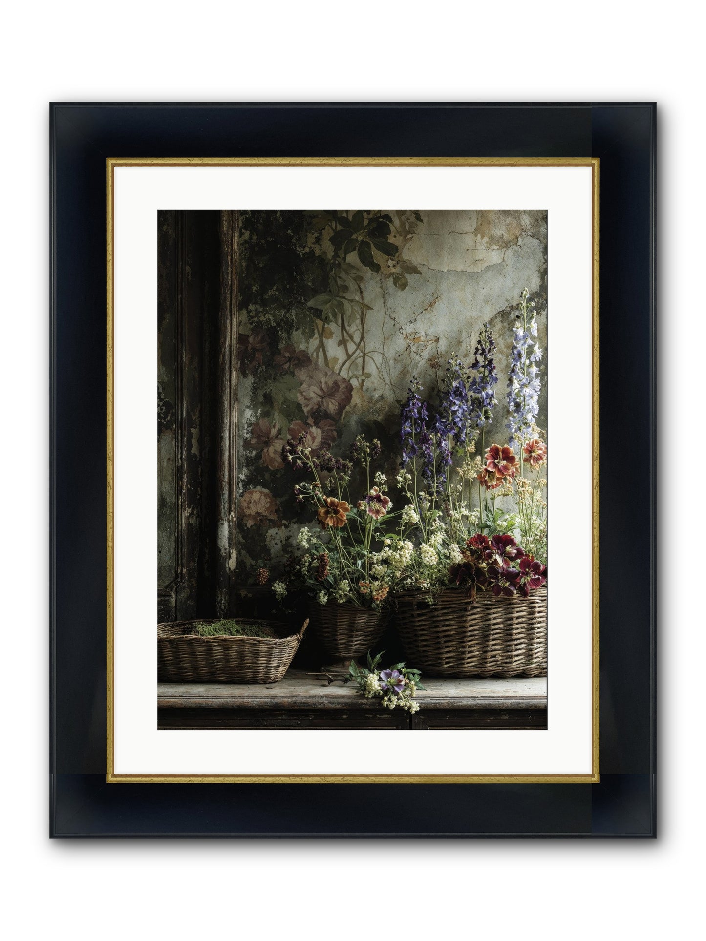 Time Belongs To Us Framed Print - Wide Black w/Gold 18x24