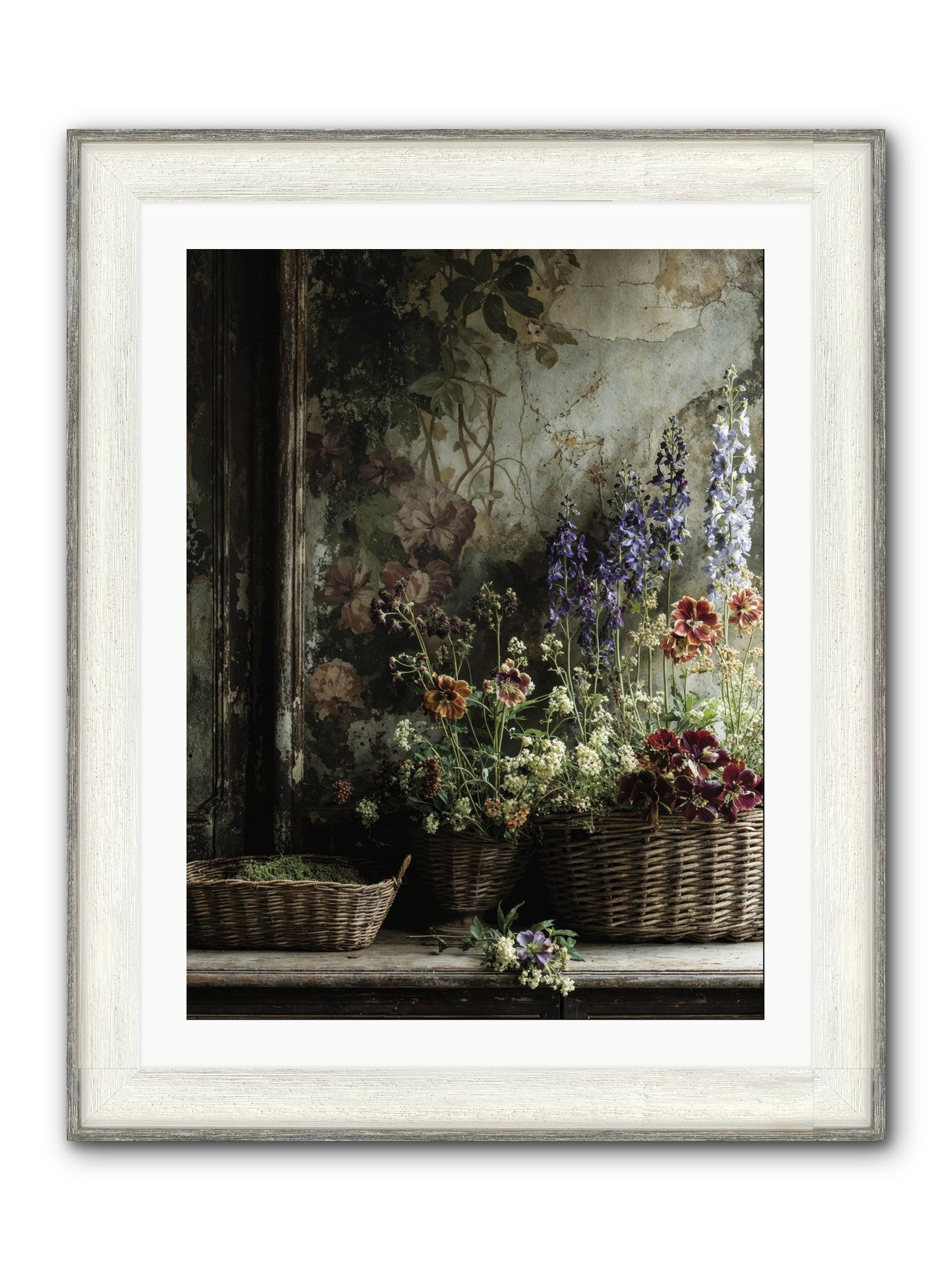 Time Belongs To Us Framed Print - Driftwood White 24x32