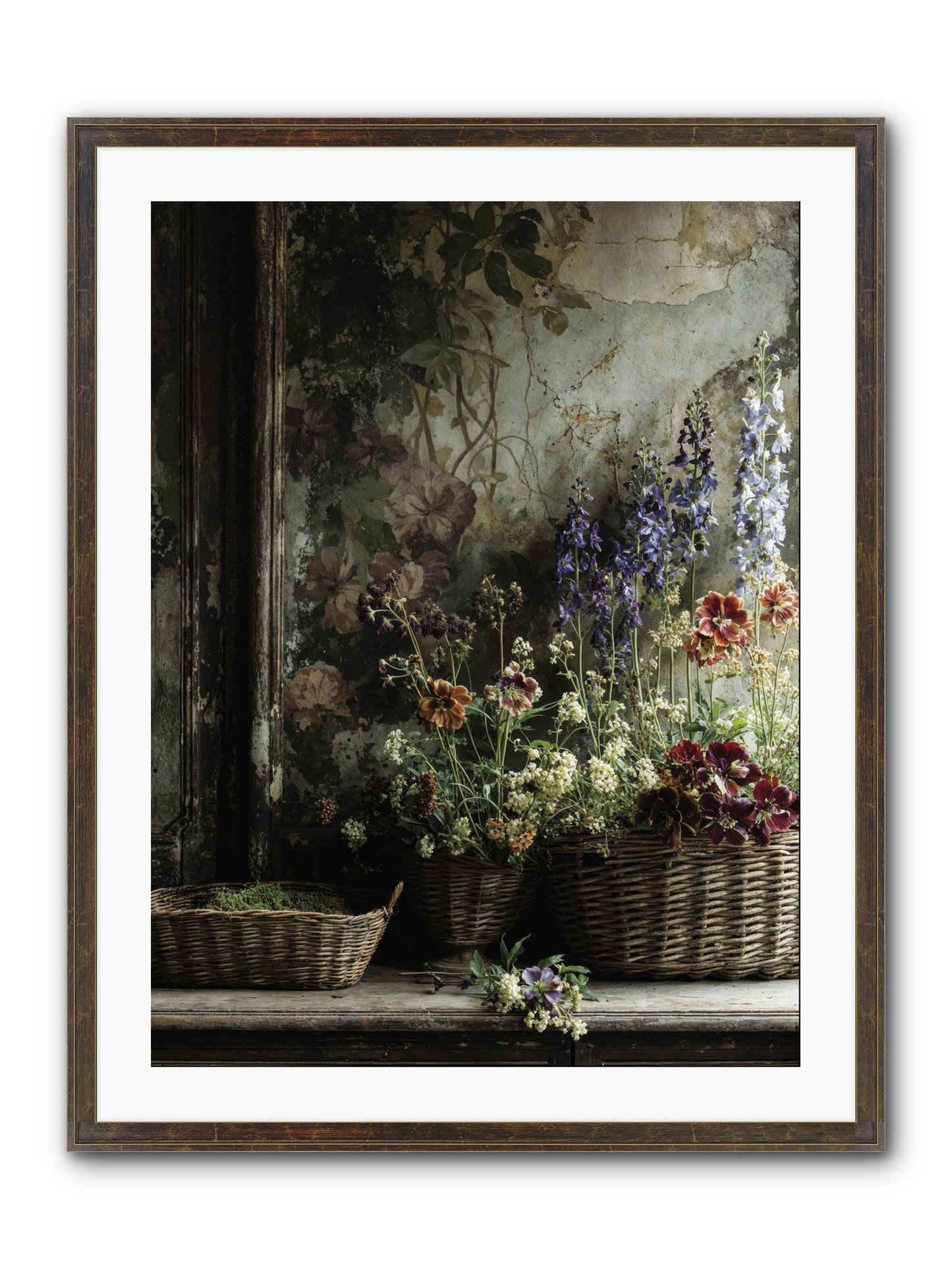 Time Belongs To Us Framed Print - Slimwoods Black/Gold 24x32