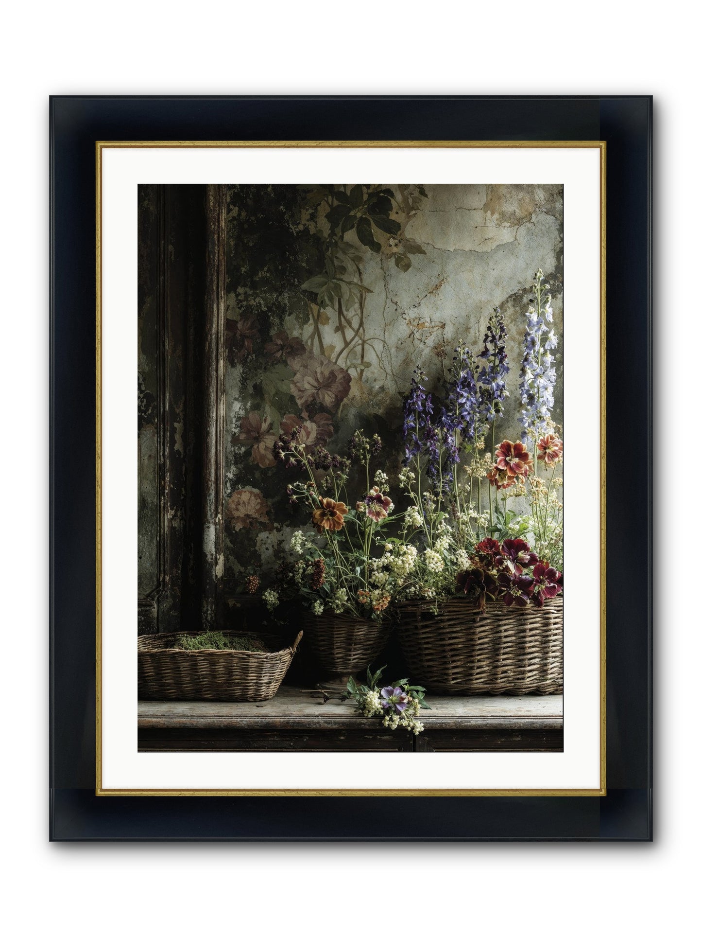 Time Belongs To Us Framed Print - Wide Black w/Gold 24x32