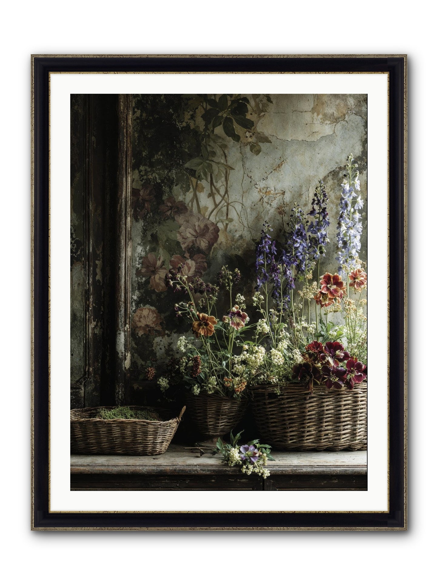 Time Belongs To Us Framed Print - Black & Gold 30x40