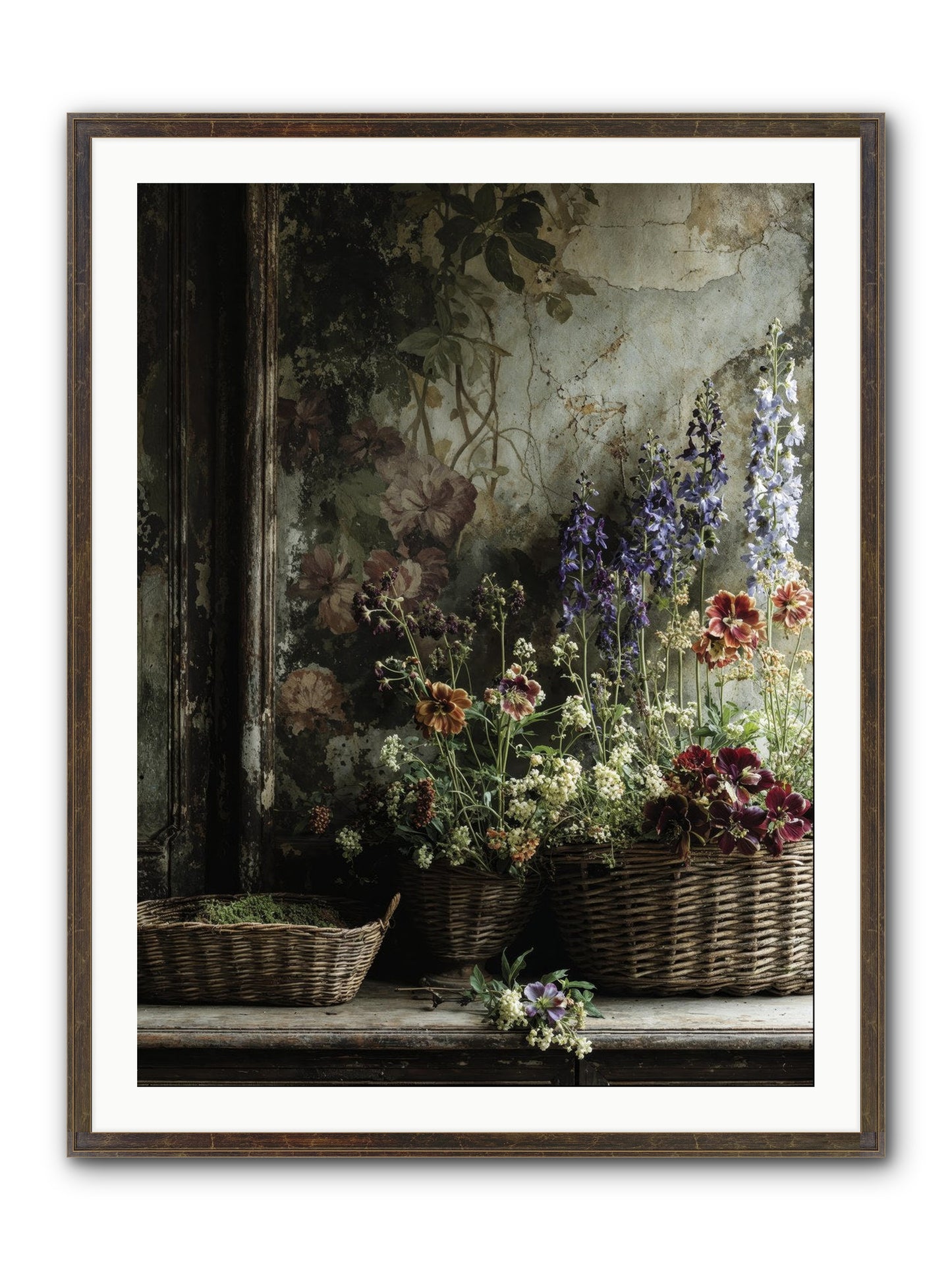 Time Belongs To Us Framed Print - Slimwoods Black/Gold 30x40