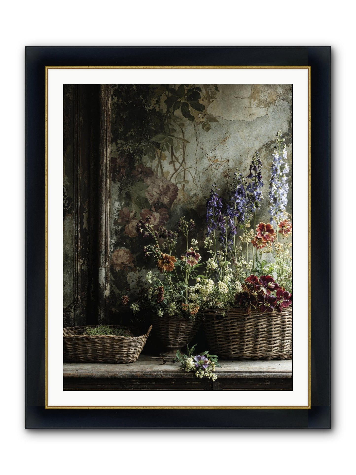 Time Belongs To Us Framed Print - Wide Black w/Gold 30x40