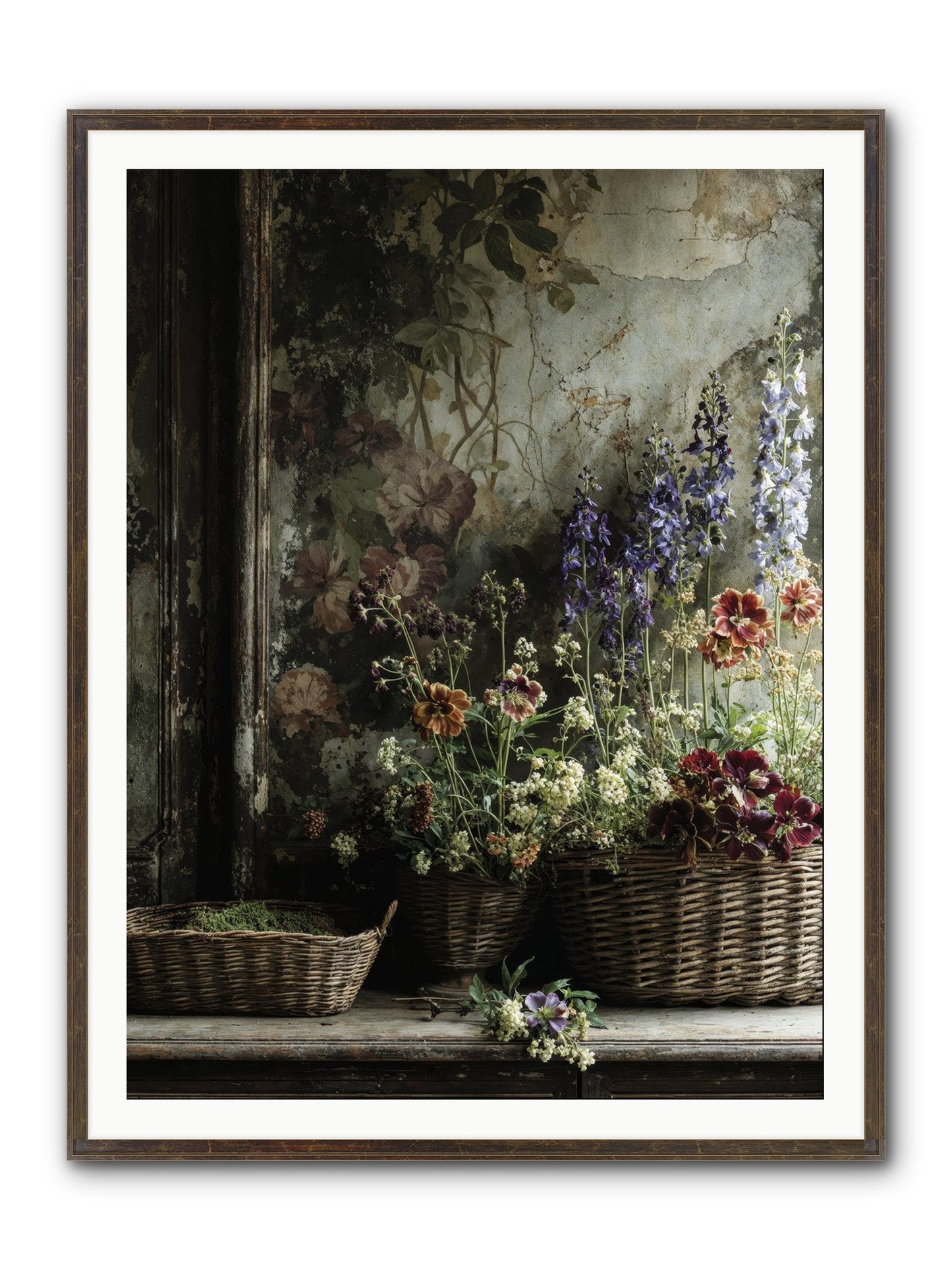 Time Belongs To Us Framed Print - Slimwoods Black/Gold 36x48