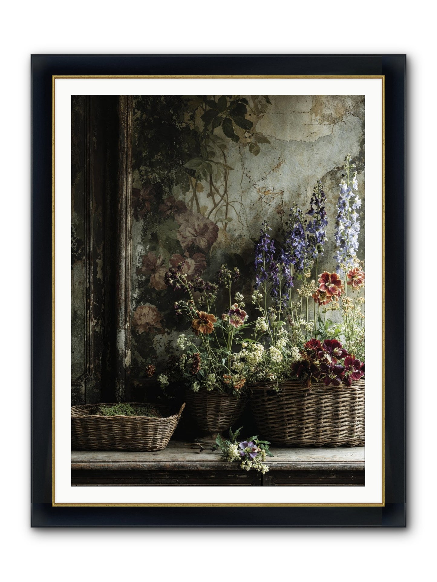 Time Belongs To Us Framed Print - Wide Black w/Gold 36x48