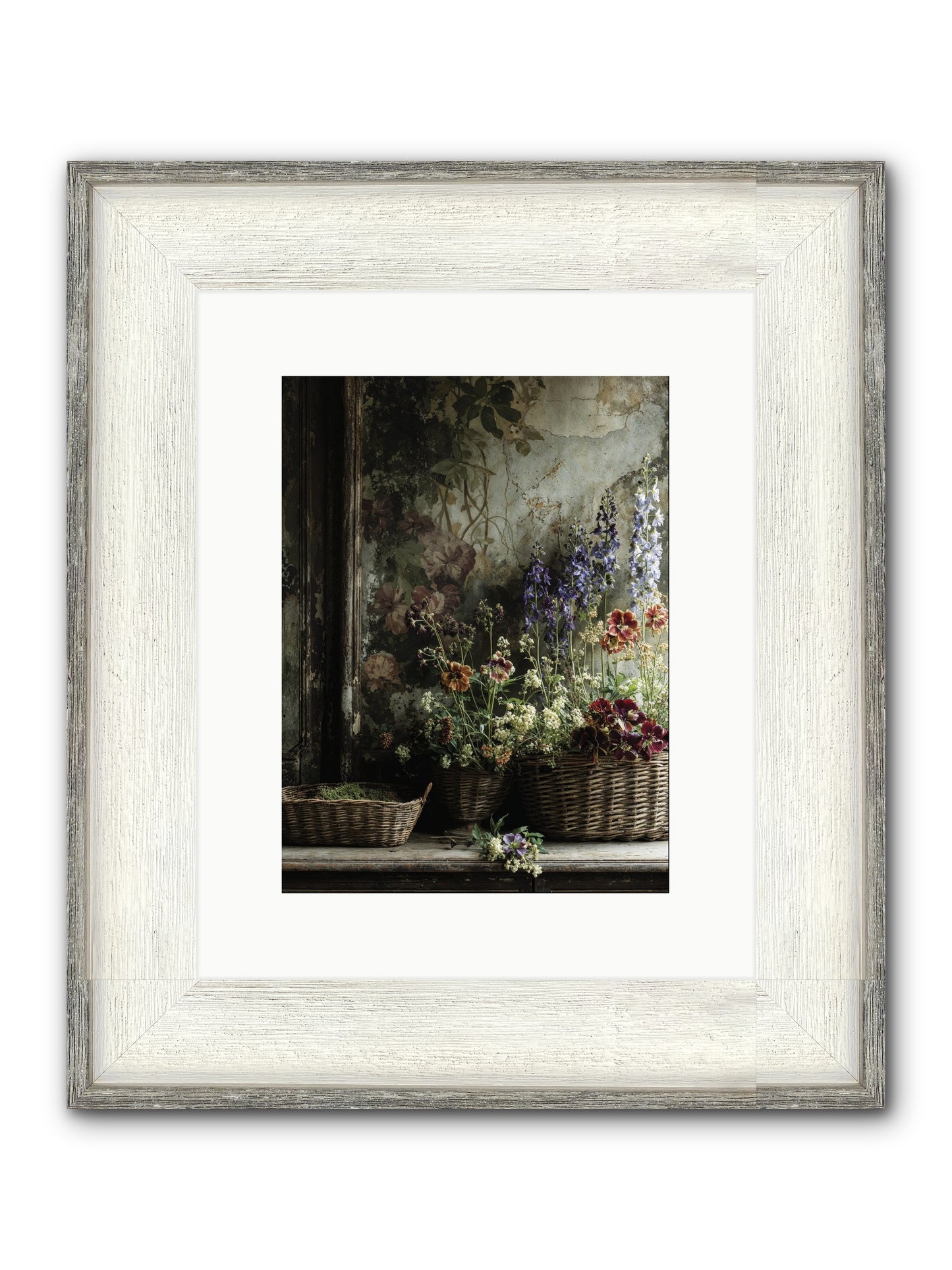 Time Belongs To Us Framed Print - Driftwood White 9x12