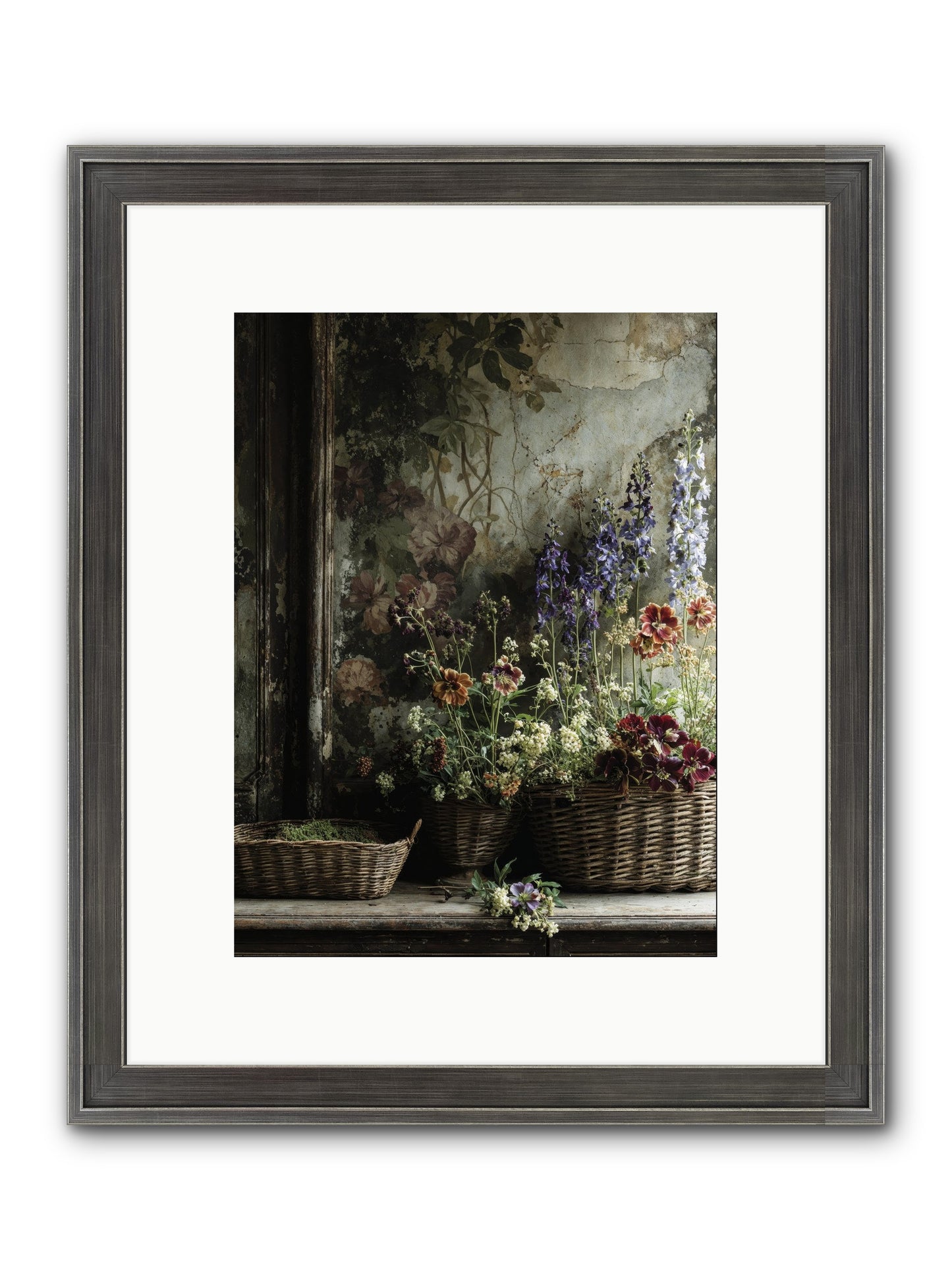 Time Belongs To Us Framed Print - Slimwoods Black/Silver 9x12