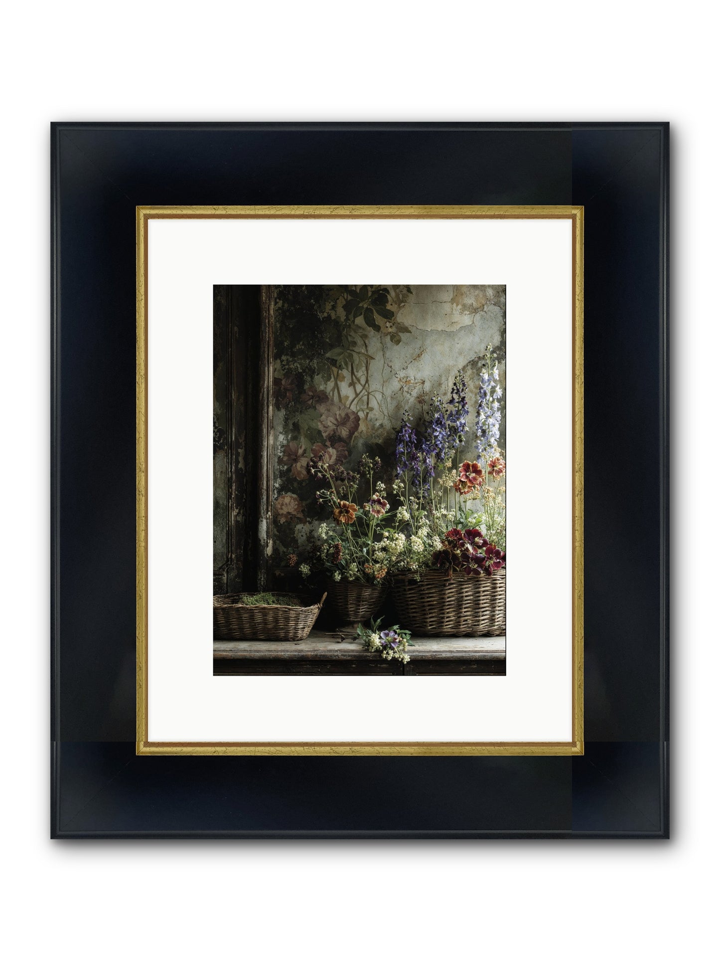 Time Belongs To Us Framed Print - Wide Black w/Gold 9x12