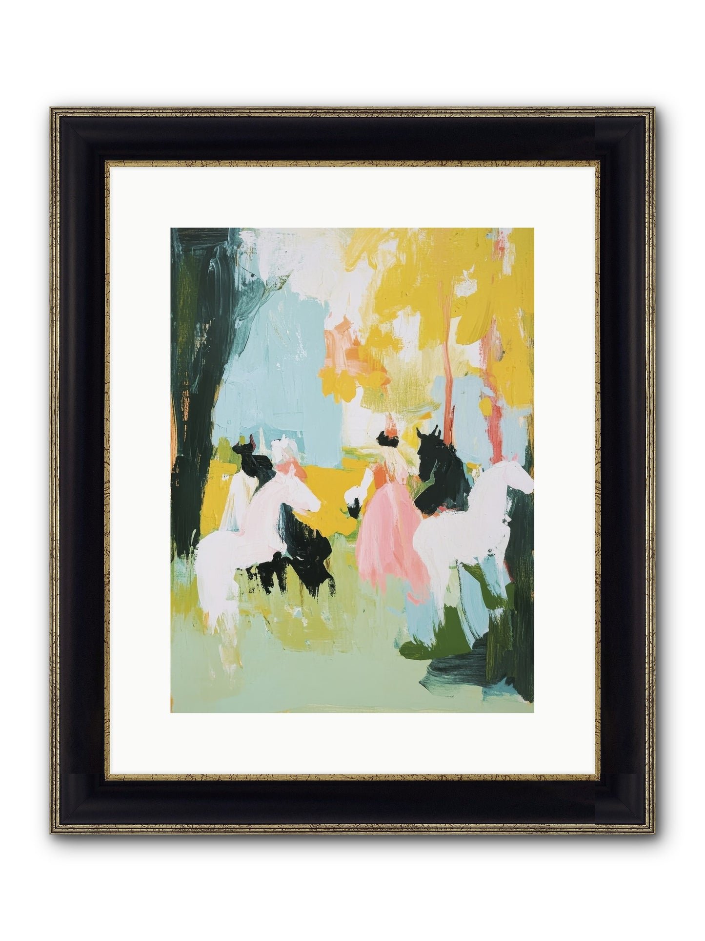 Time Held Its Breath Framed Print - Black & Gold 12x16