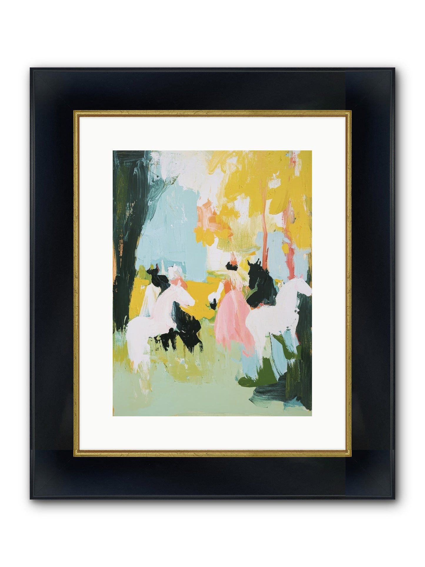 Time Held Its Breath Framed Print - Wide Black w/Gold 12x16