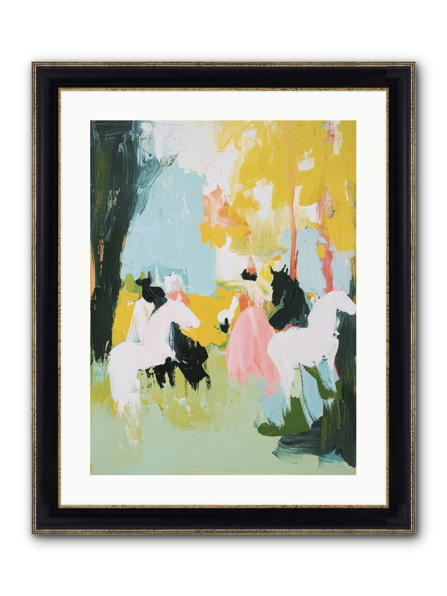 Time Held Its Breath Framed Print - Black & Gold 18x24