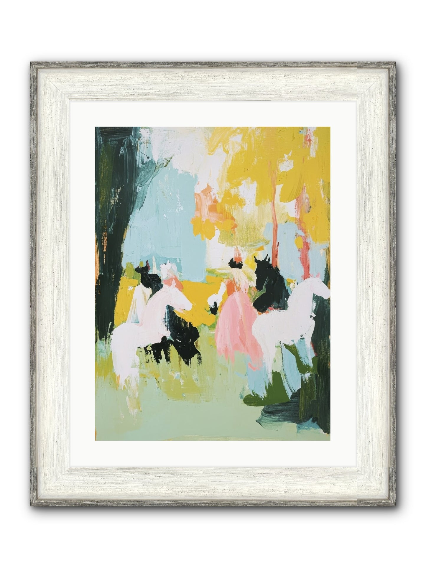 Time Held Its Breath Framed Print - Driftwood White 18x24