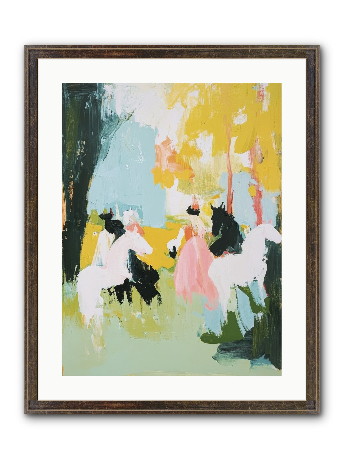 Time Held Its Breath Framed Print - Slimwoods Black/Gold 18x24