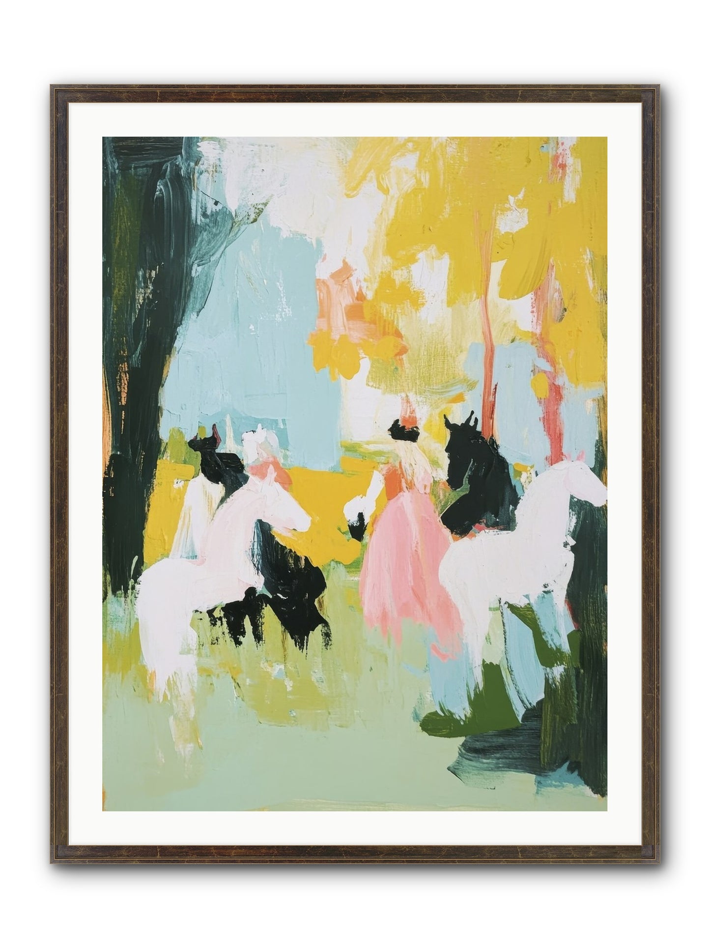Time Held Its Breath Framed Print - Slimwoods Black/Gold 30x40