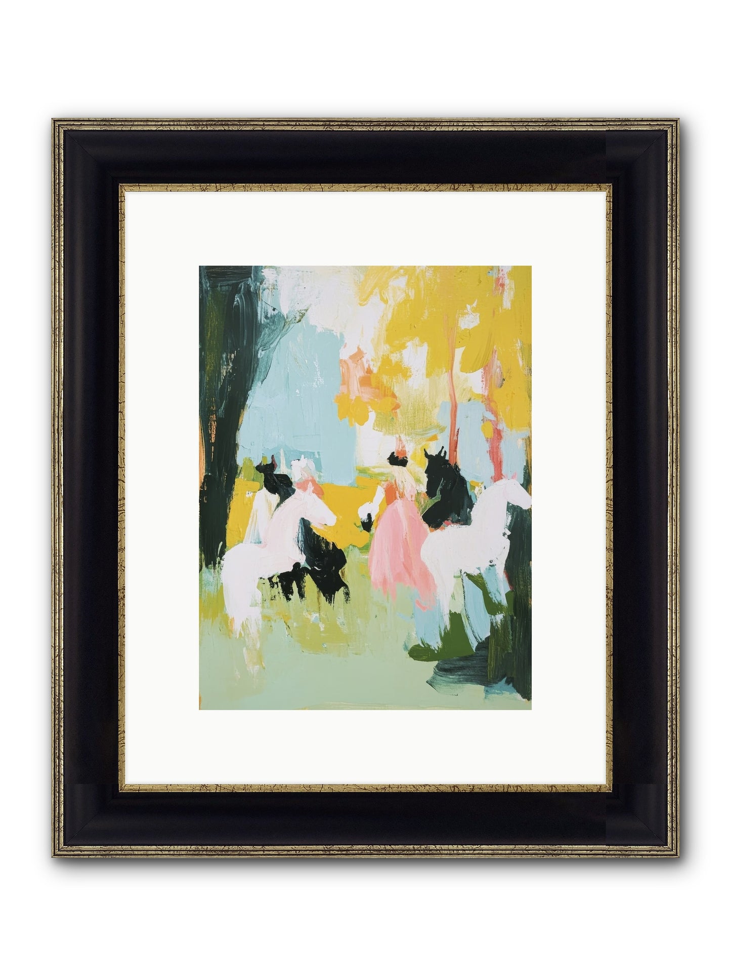 Time Held Its Breath Framed Print - Black & Gold 9x12