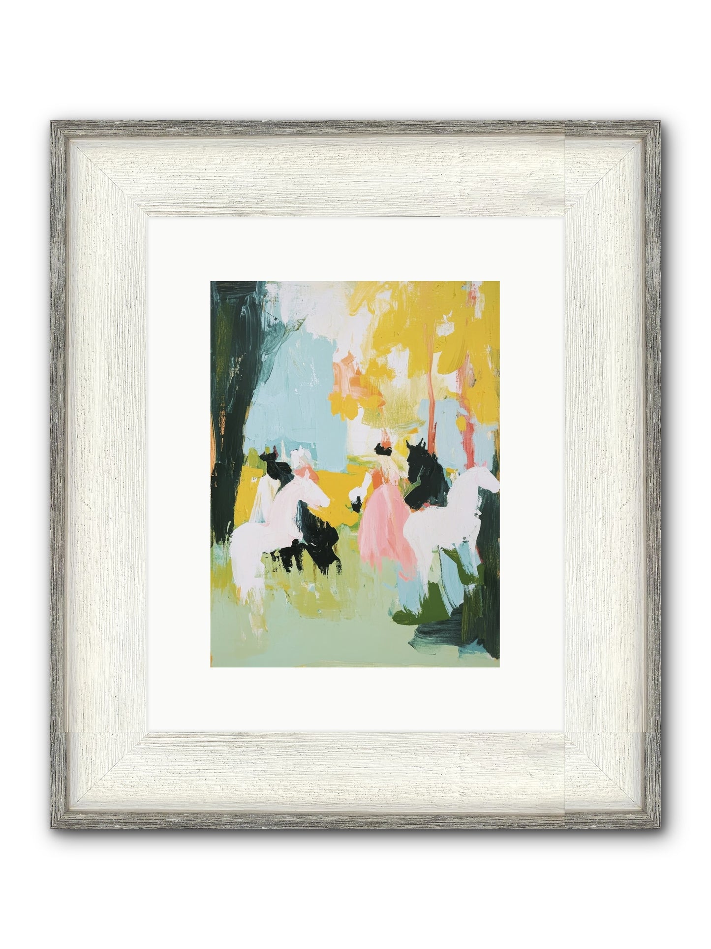 Time Held Its Breath Framed Print - Driftwood White 9x12
