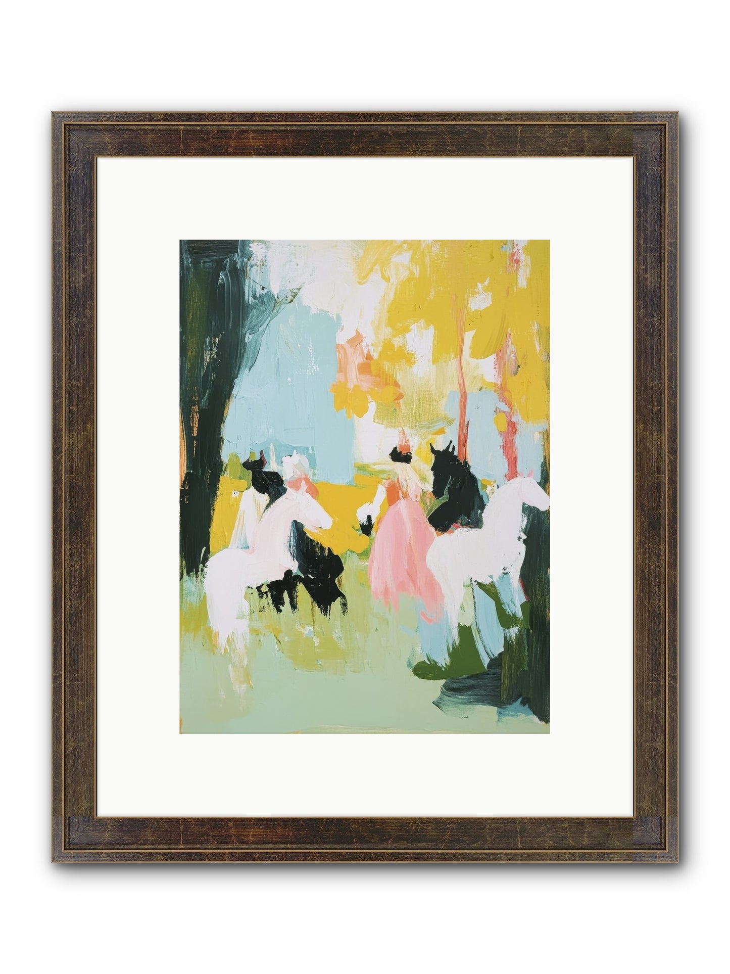 Time Held Its Breath Framed Print - Slimwoods Black/Gold 9x12