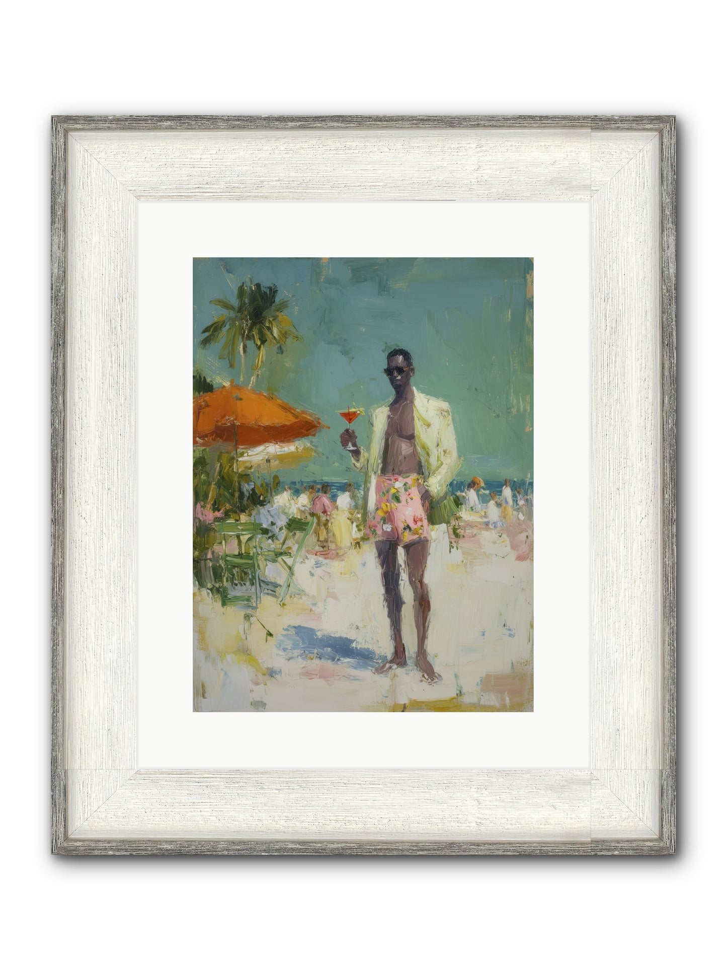 Time Stands Still Framed Print - Driftwood White 12x16