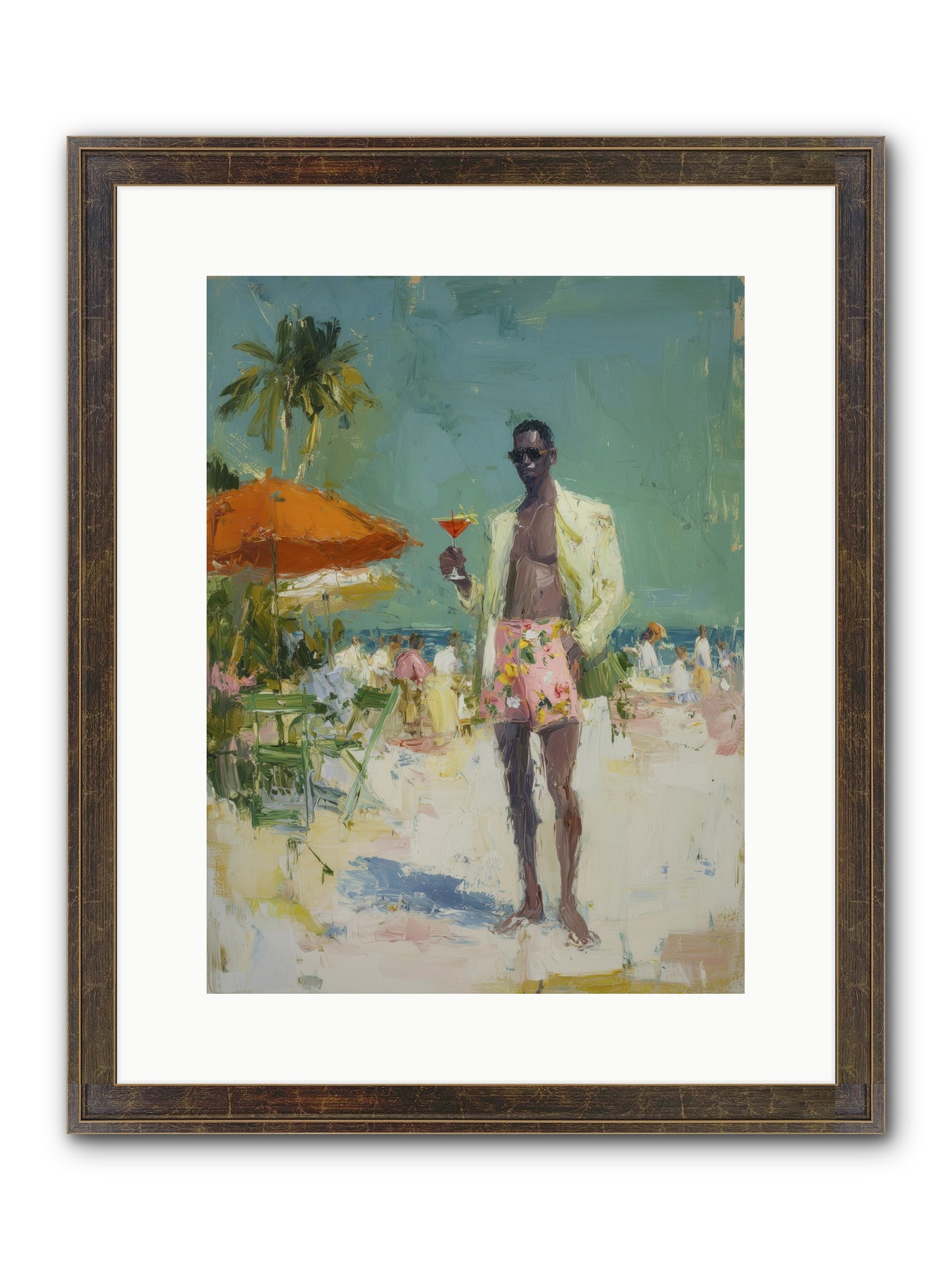 Time Stands Still Framed Print - Slimwoods Black/Gold 12x16