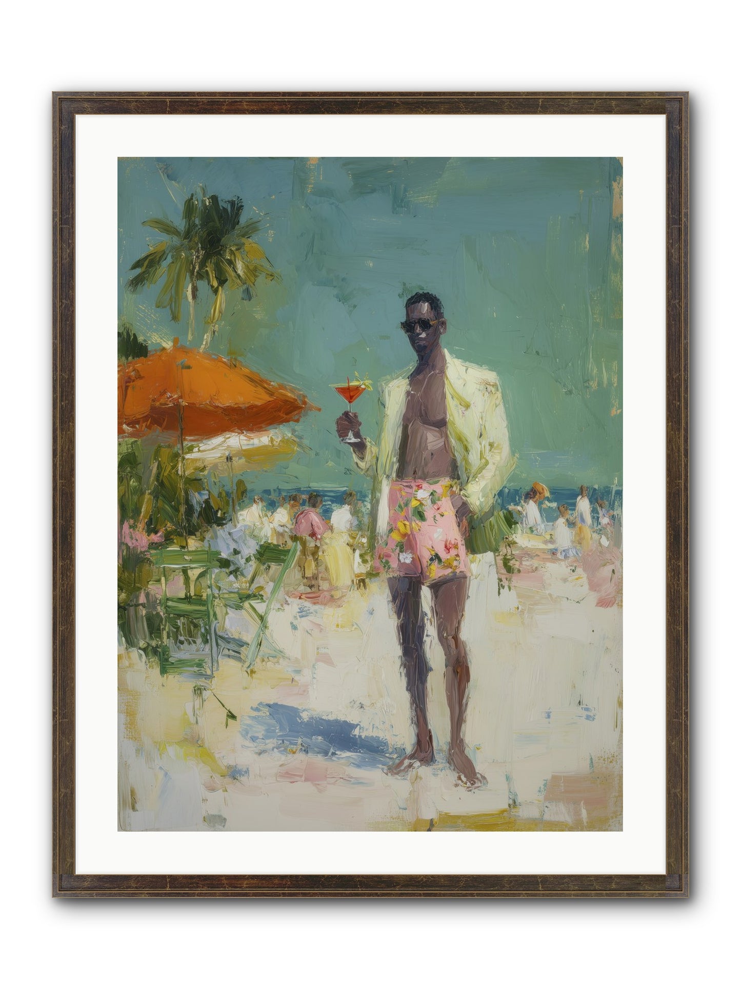 Time Stands Still Framed Print - Slimwoods Black/Gold 24x32
