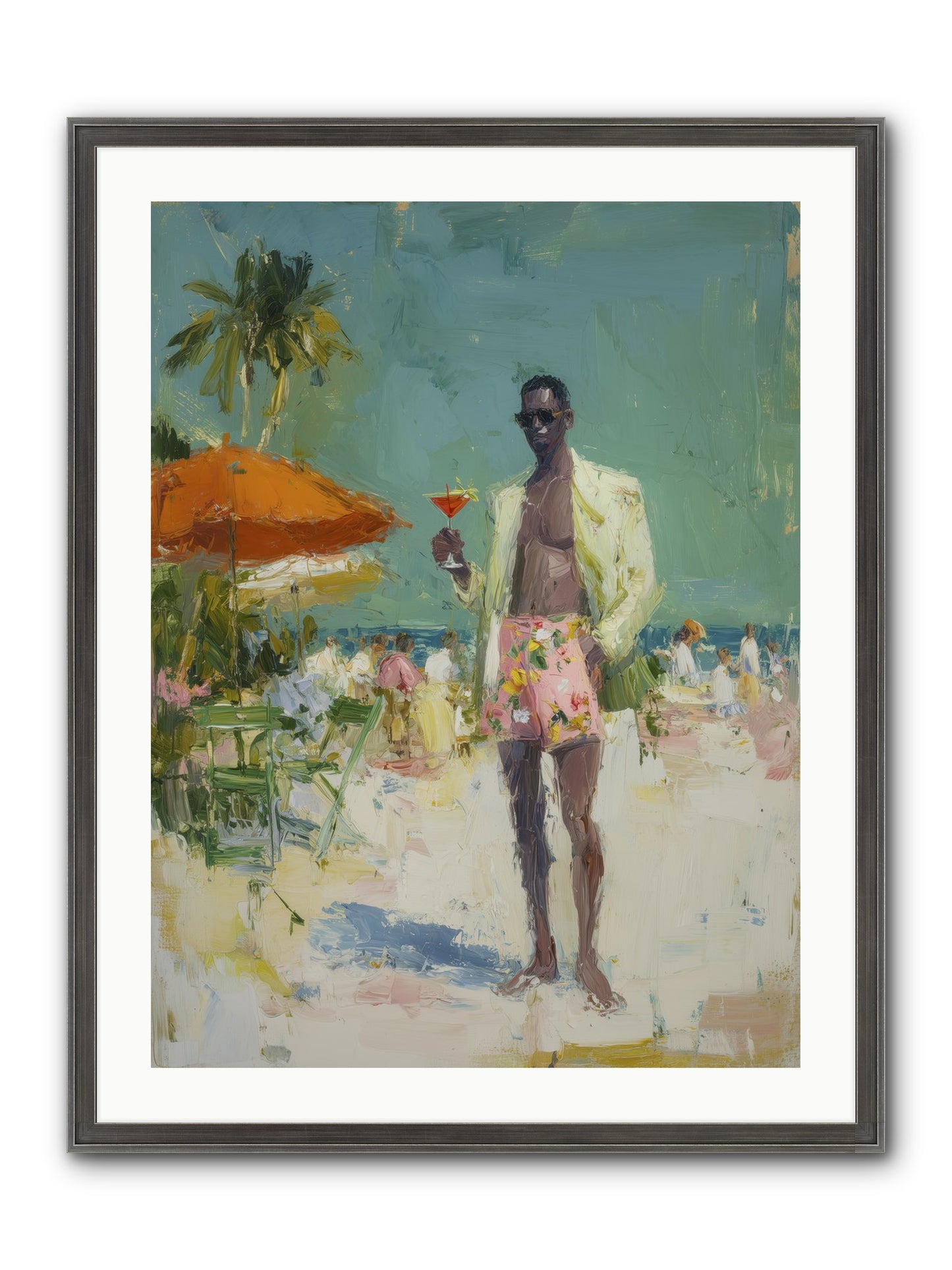 Time Stands Still Framed Print - Slimwoods Black/Silver 24x32