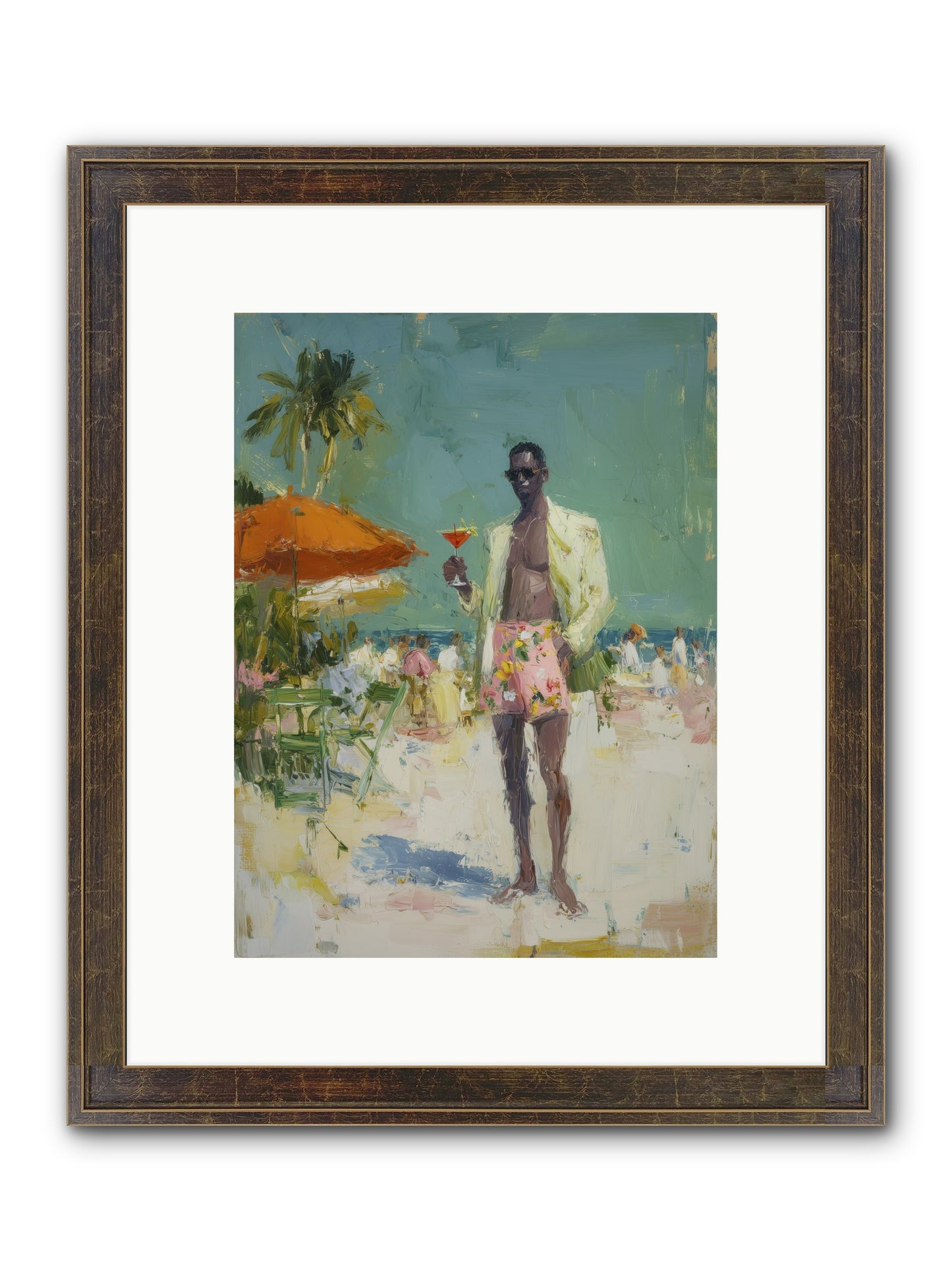 Time Stands Still Framed Print - Slimwoods Black/Gold 9x12