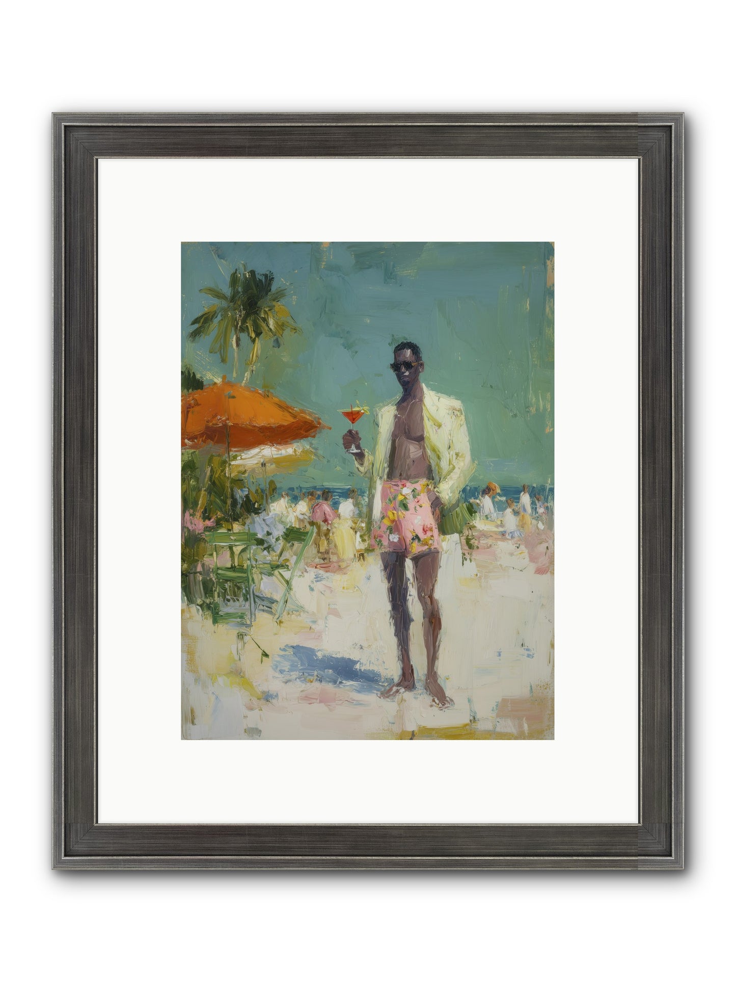 Time Stands Still Framed Print - Slimwoods Black/Silver 9x12