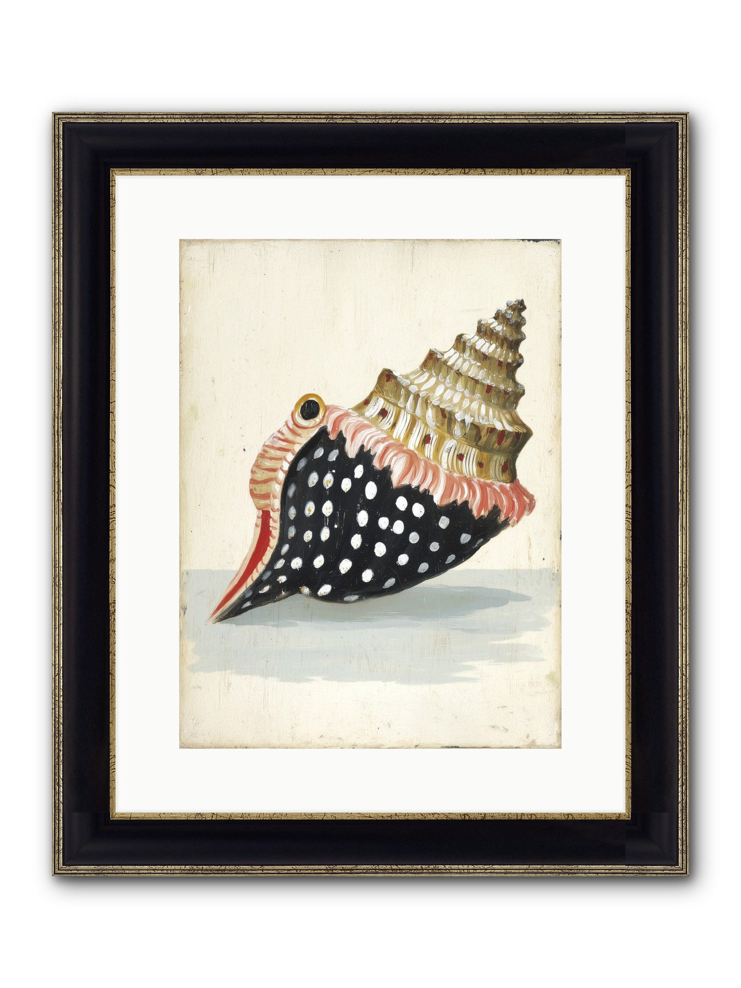 Time Traveler Framed Print - Black & Gold 12x16