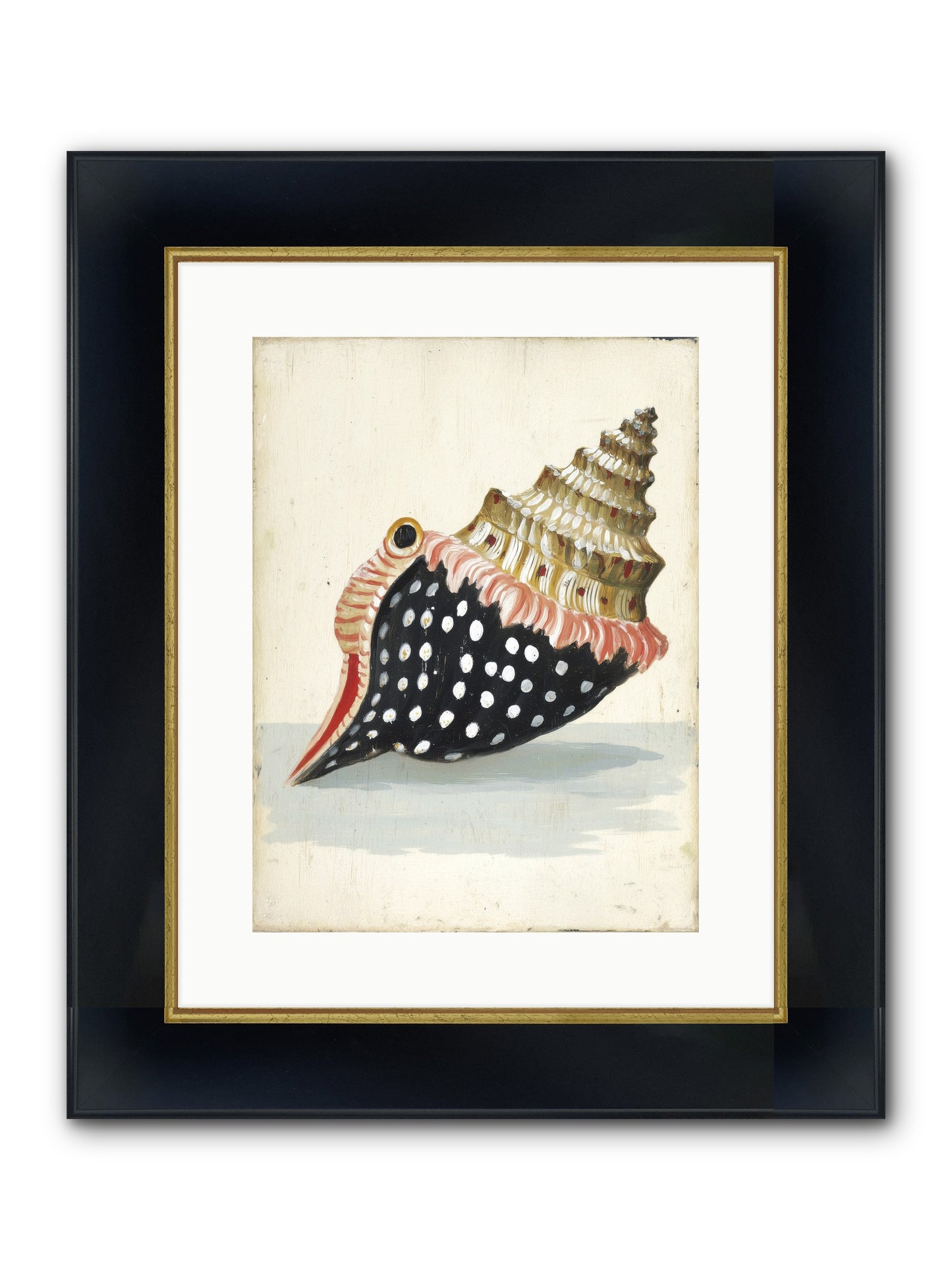 Time Traveler Framed Print - Wide Black w/Gold 12x16