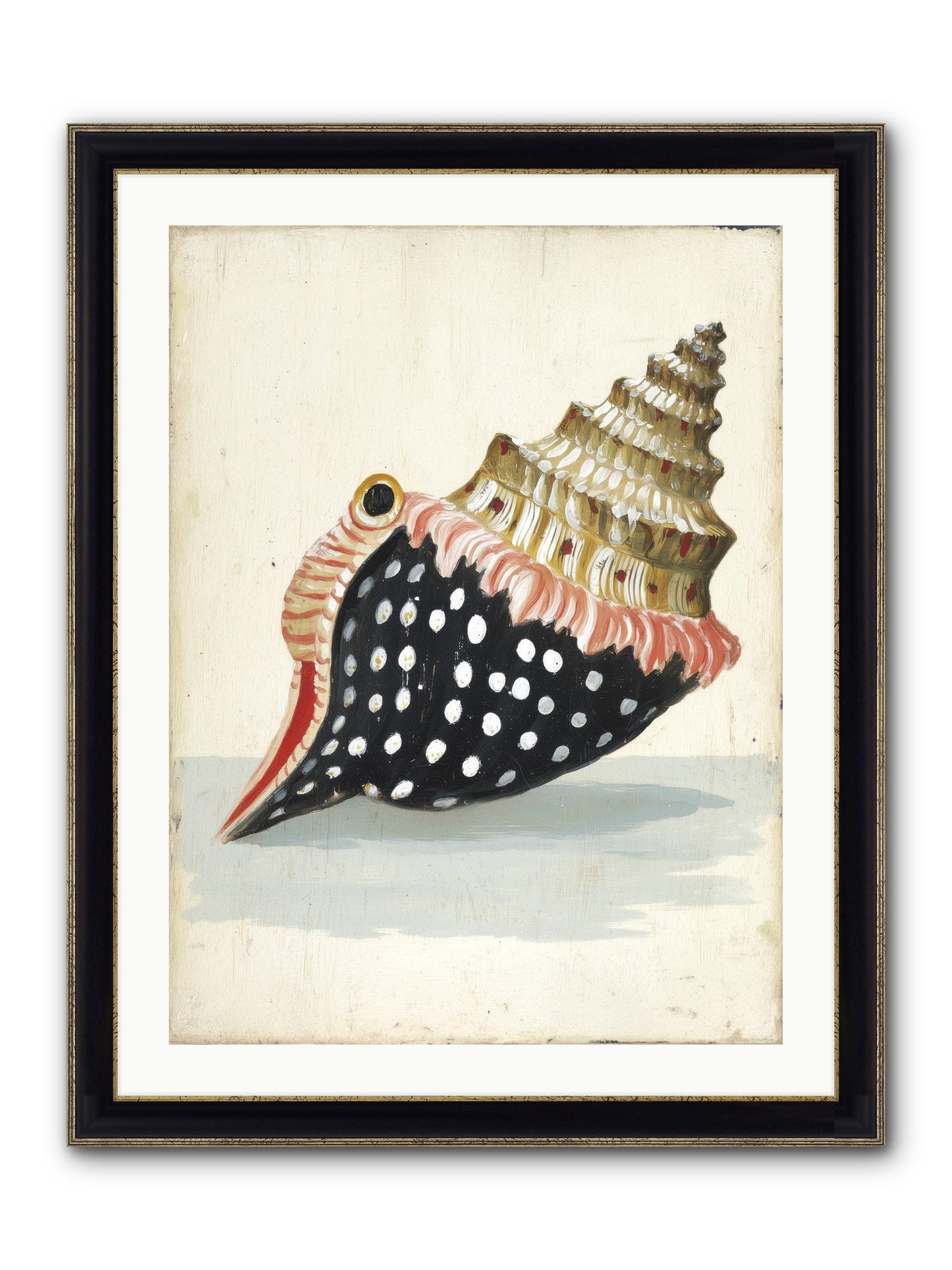 Time Traveler Framed Print - Black & Gold 24x32