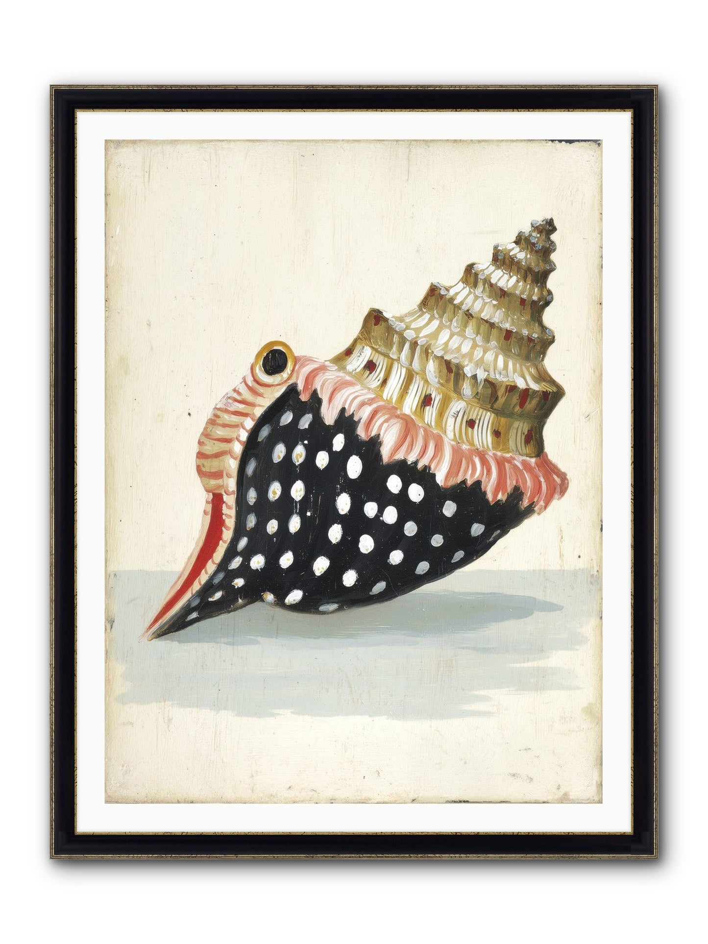 Time Traveler Framed Print - Black & Gold 36x48