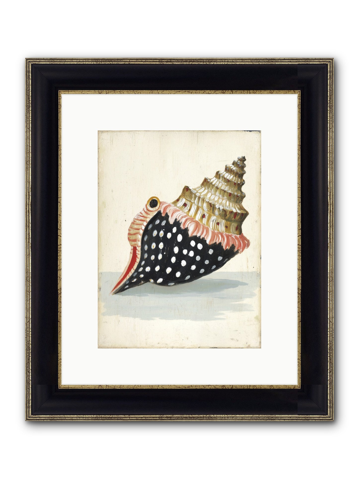 Time Traveler Framed Print - Black & Gold 9x12