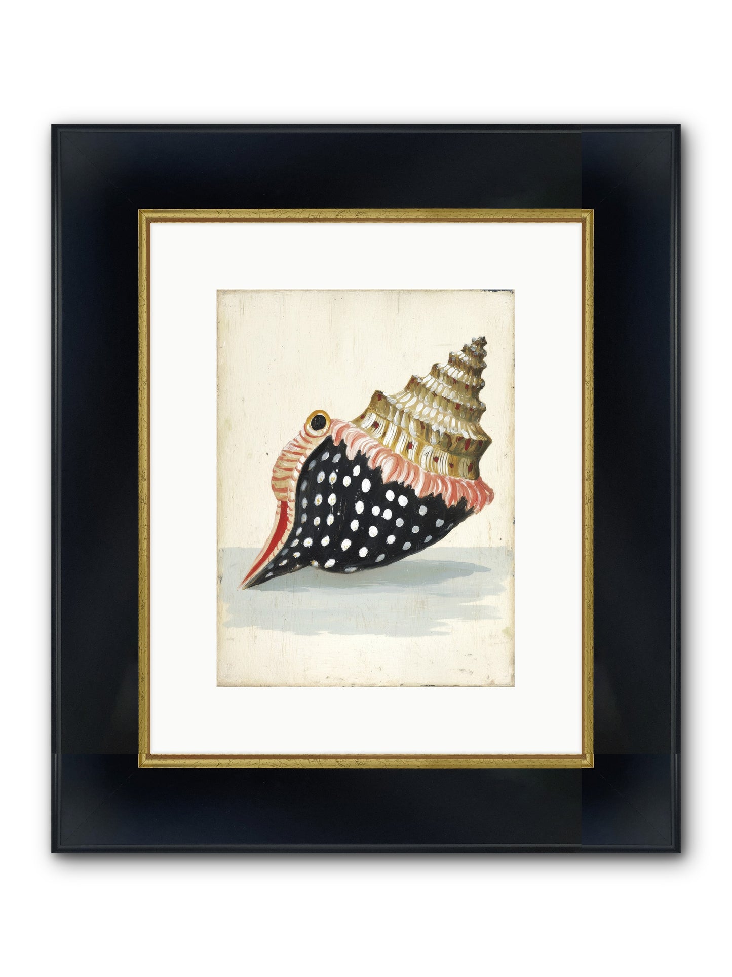 Time Traveler Framed Print - Wide Black w/Gold 9x12