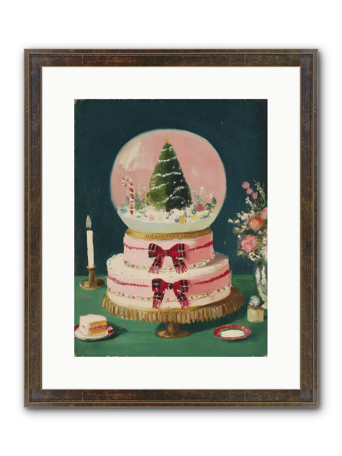 Tiny Magic Framed Print - Slimwoods Black/Gold 12x16