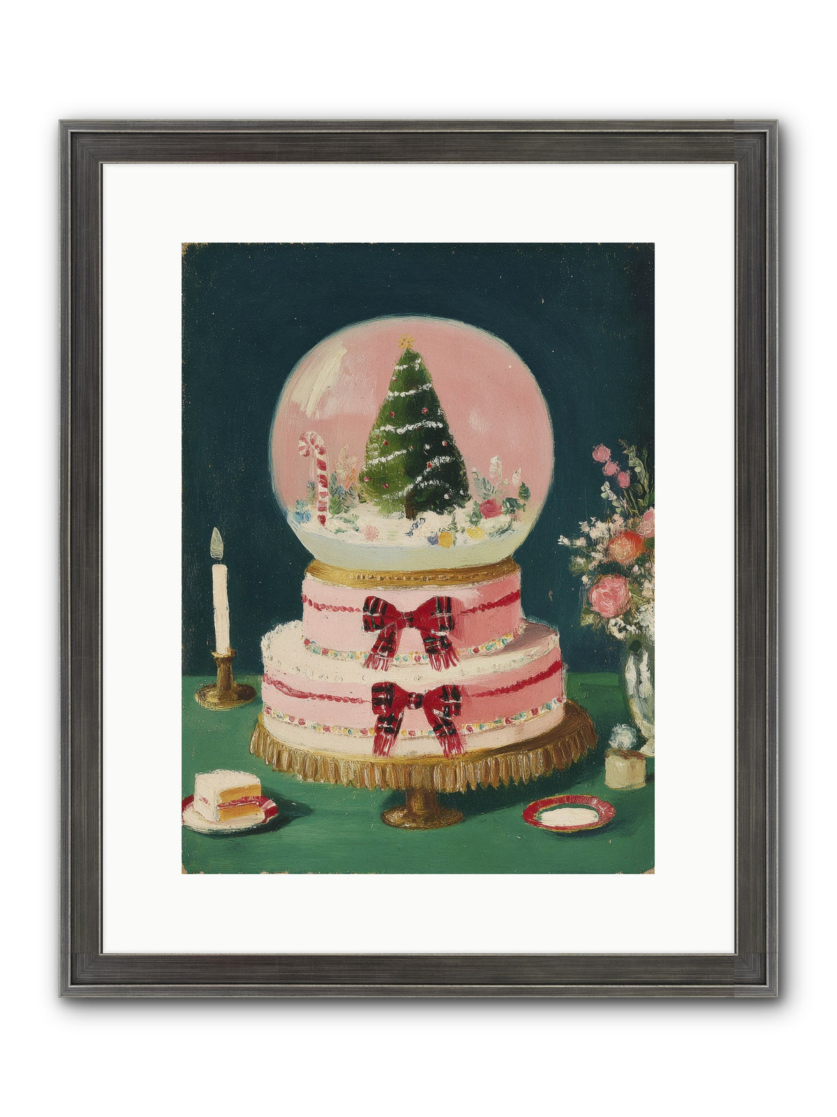 Tiny Magic Framed Print - Slimwoods Black/Silver 12x16
