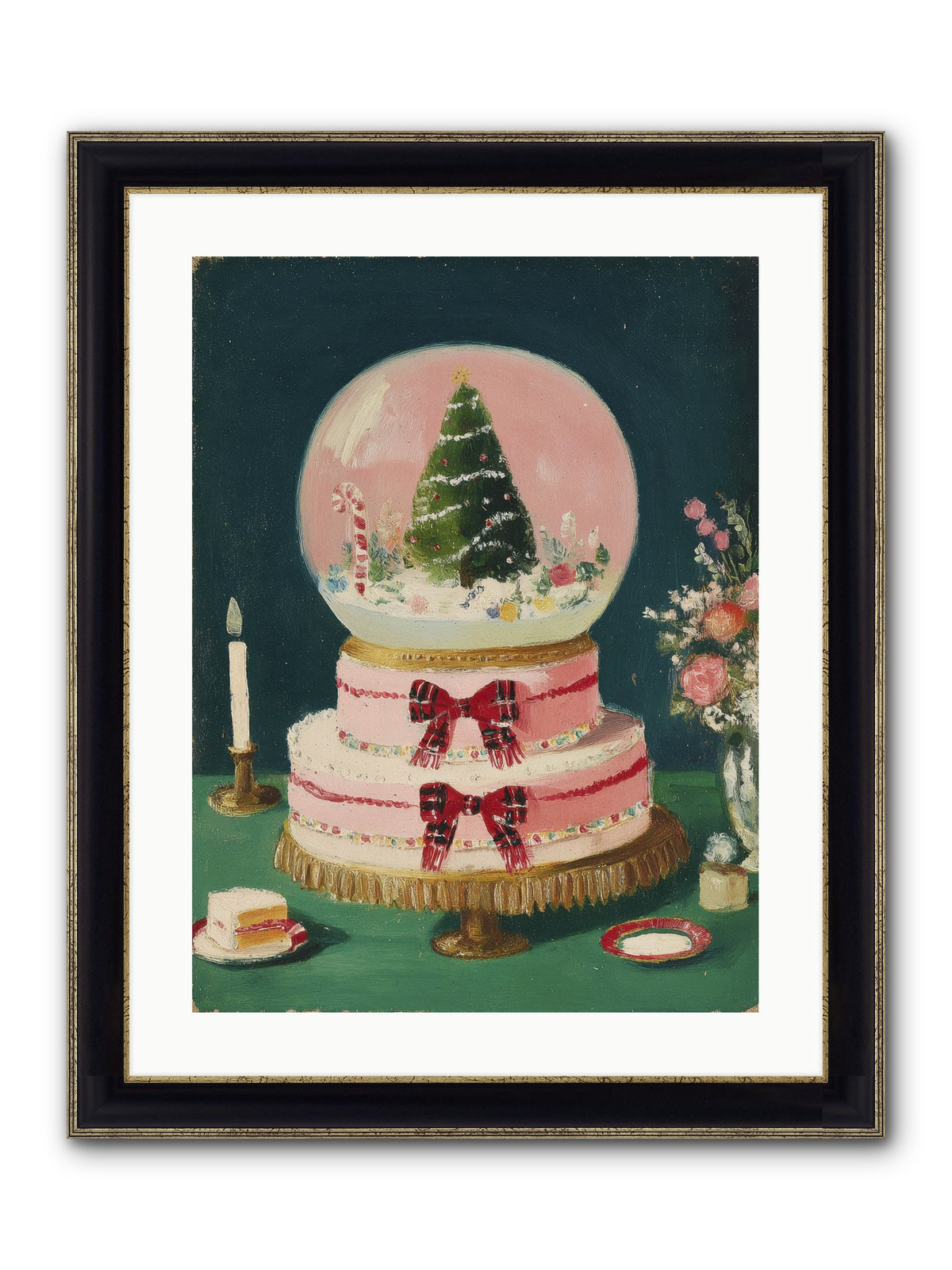 Tiny Magic Framed Print - Black & Gold 18x24