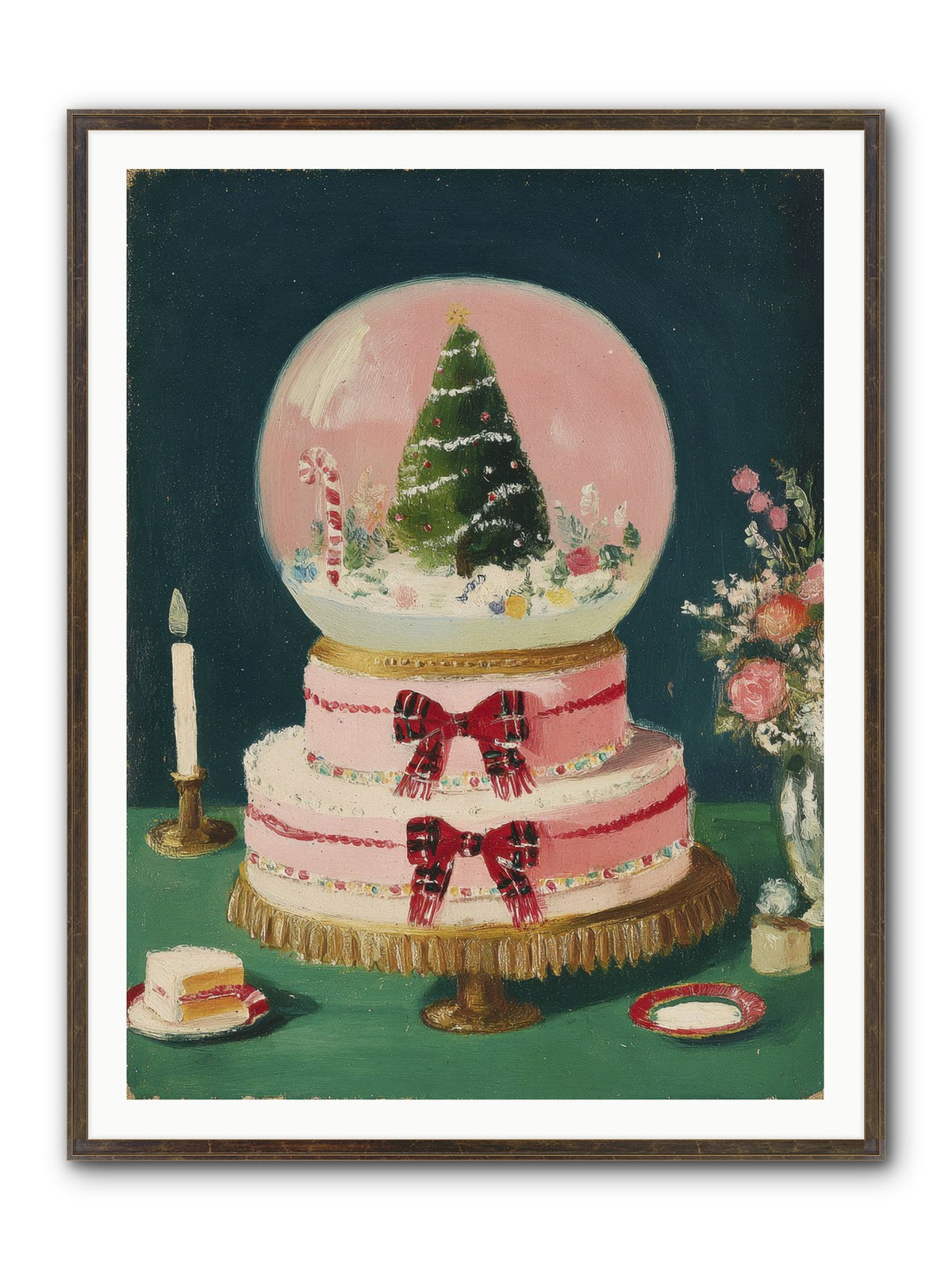 Tiny Magic Framed Print - Slimwoods Black/Gold 36x48