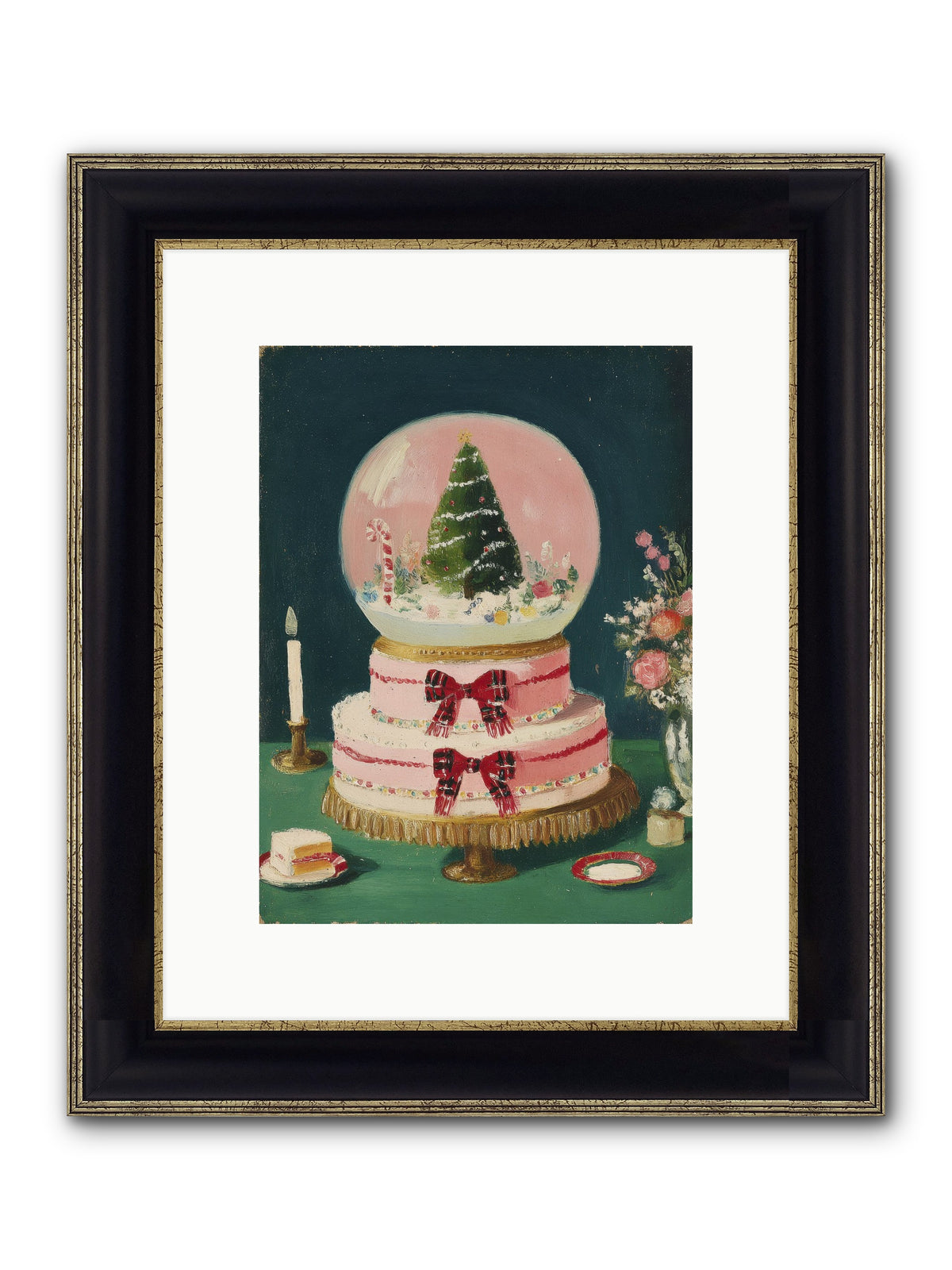 Tiny Magic Framed Print - Black & Gold 9x12