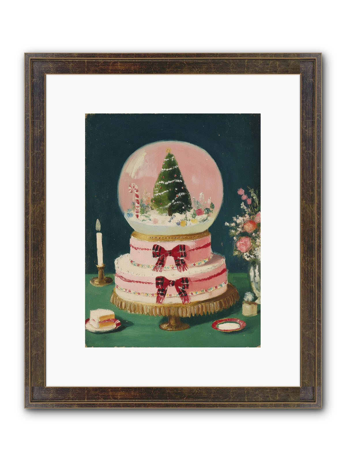 Tiny Magic Framed Print - Slimwoods Black/Gold 9x12