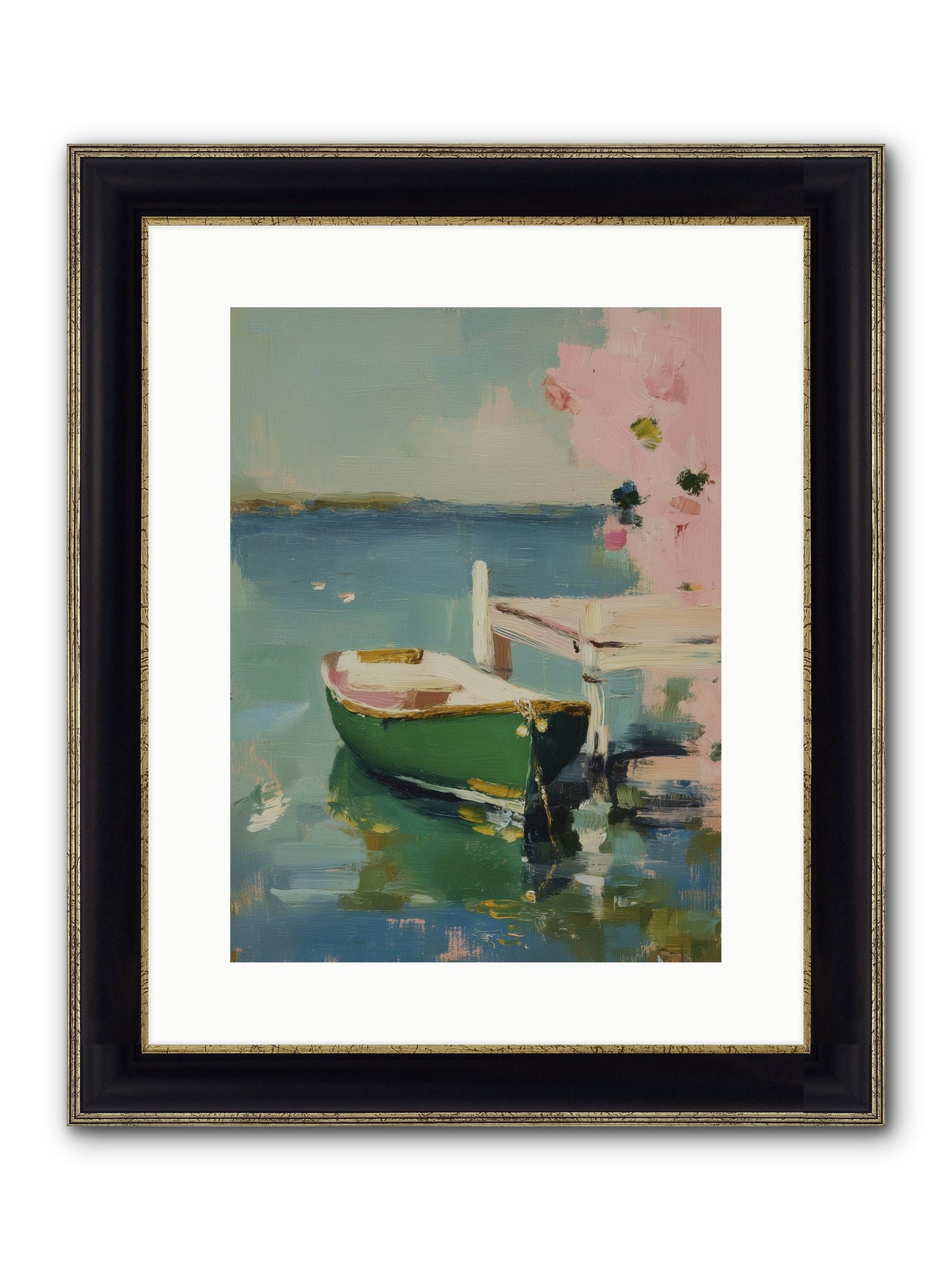 Tomorrow's Journey Framed Print - Black & Gold 12x16