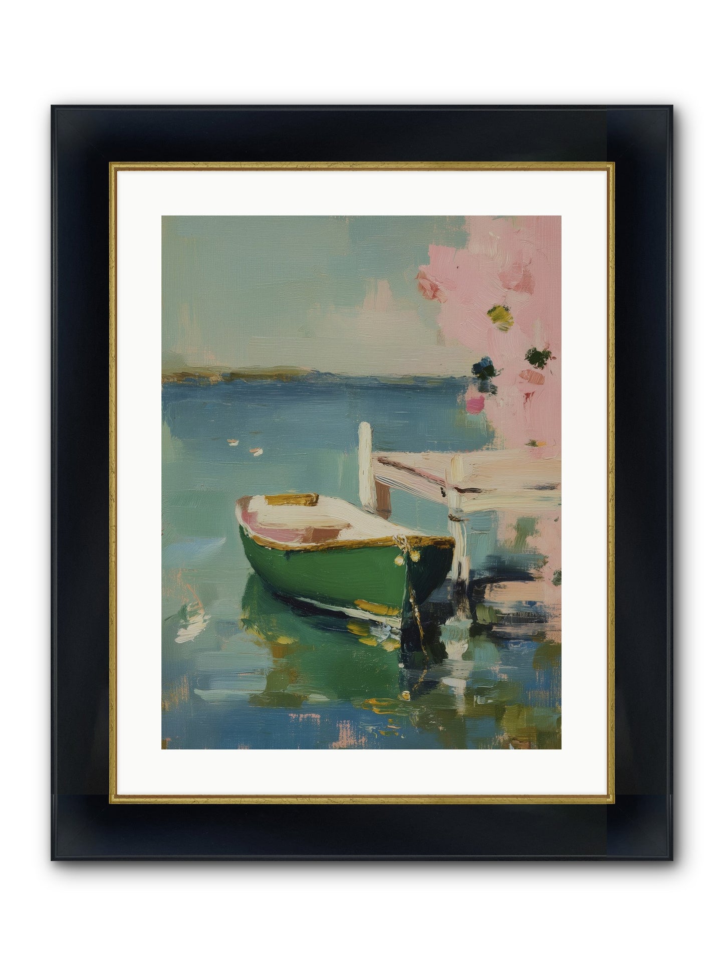 Tomorrow's Journey Framed Print - Wide Black w/Gold 18x24
